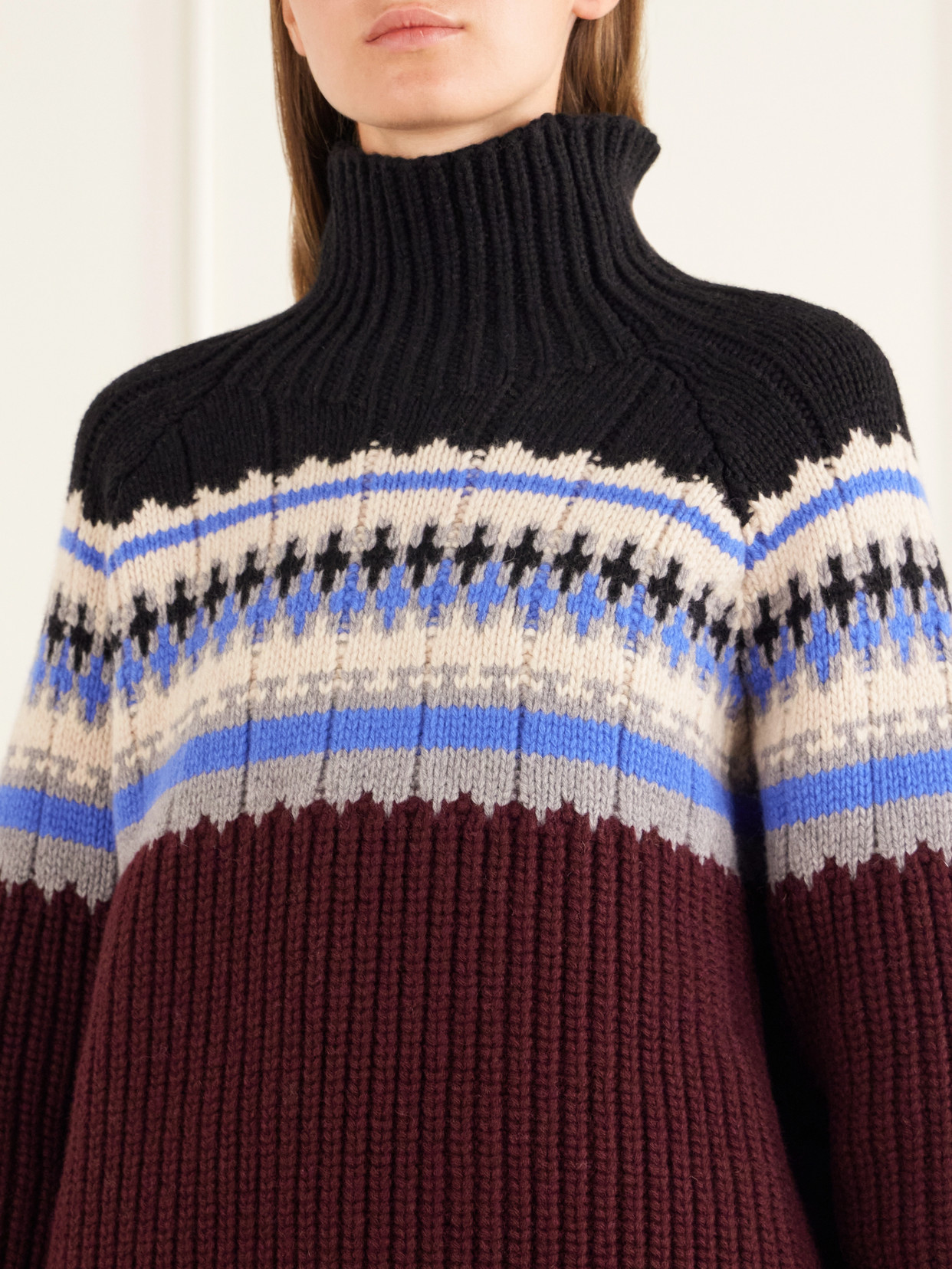Fair Isle Wool And Cashmere-Blend Turtleneck Sweater