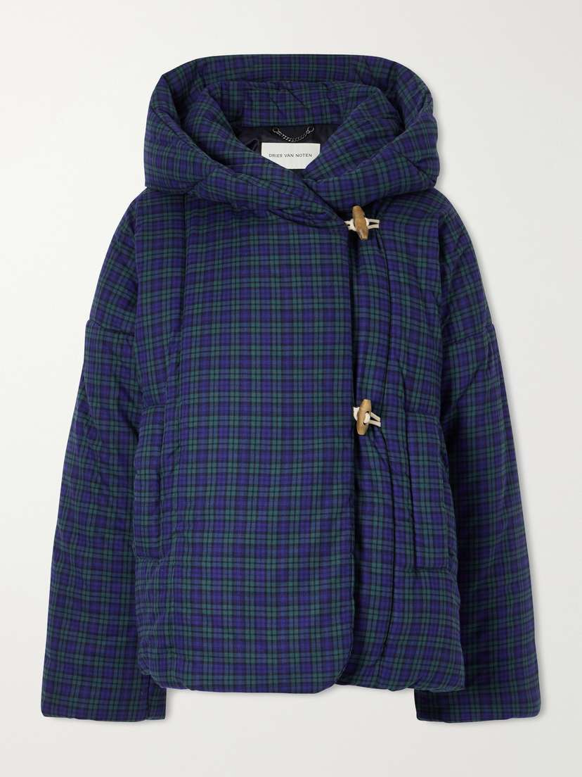 Dries Van Noten Hooded Checked Padded Cotton-flannel Jacket | Thumbnail 6 Dries Van Noten Hooded Checked Padded Cotton-flannel Jacket | Thumbnail 6