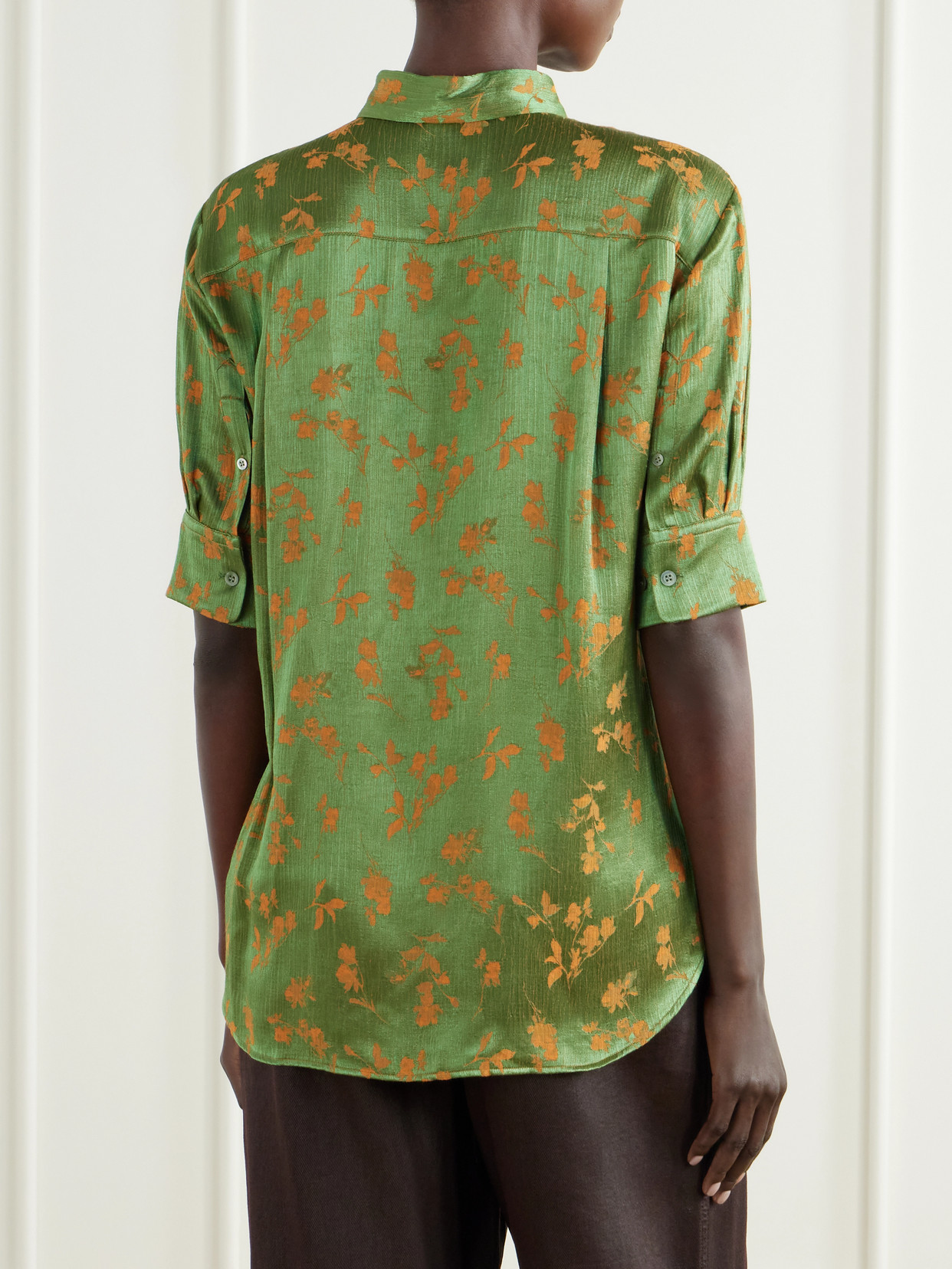Floral-Jacquard Shirt