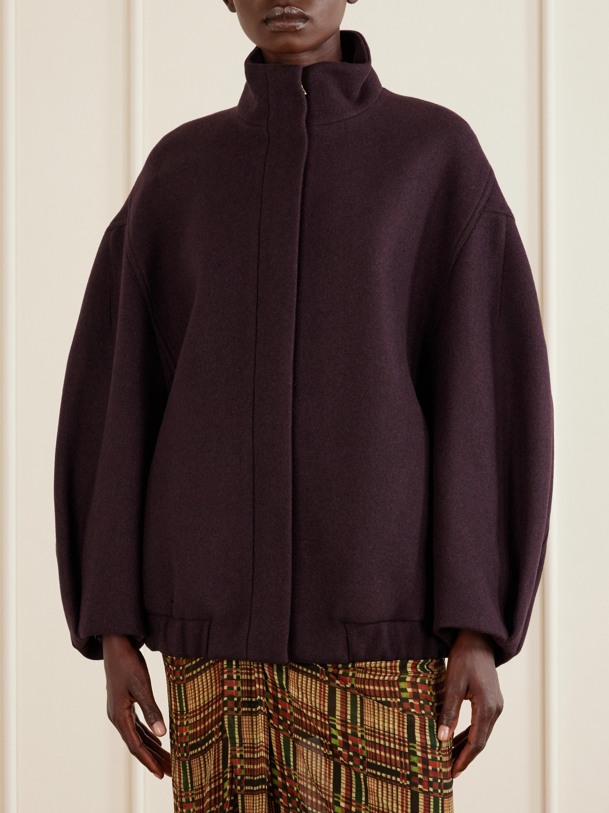 Wool-Blend Twill Jacket