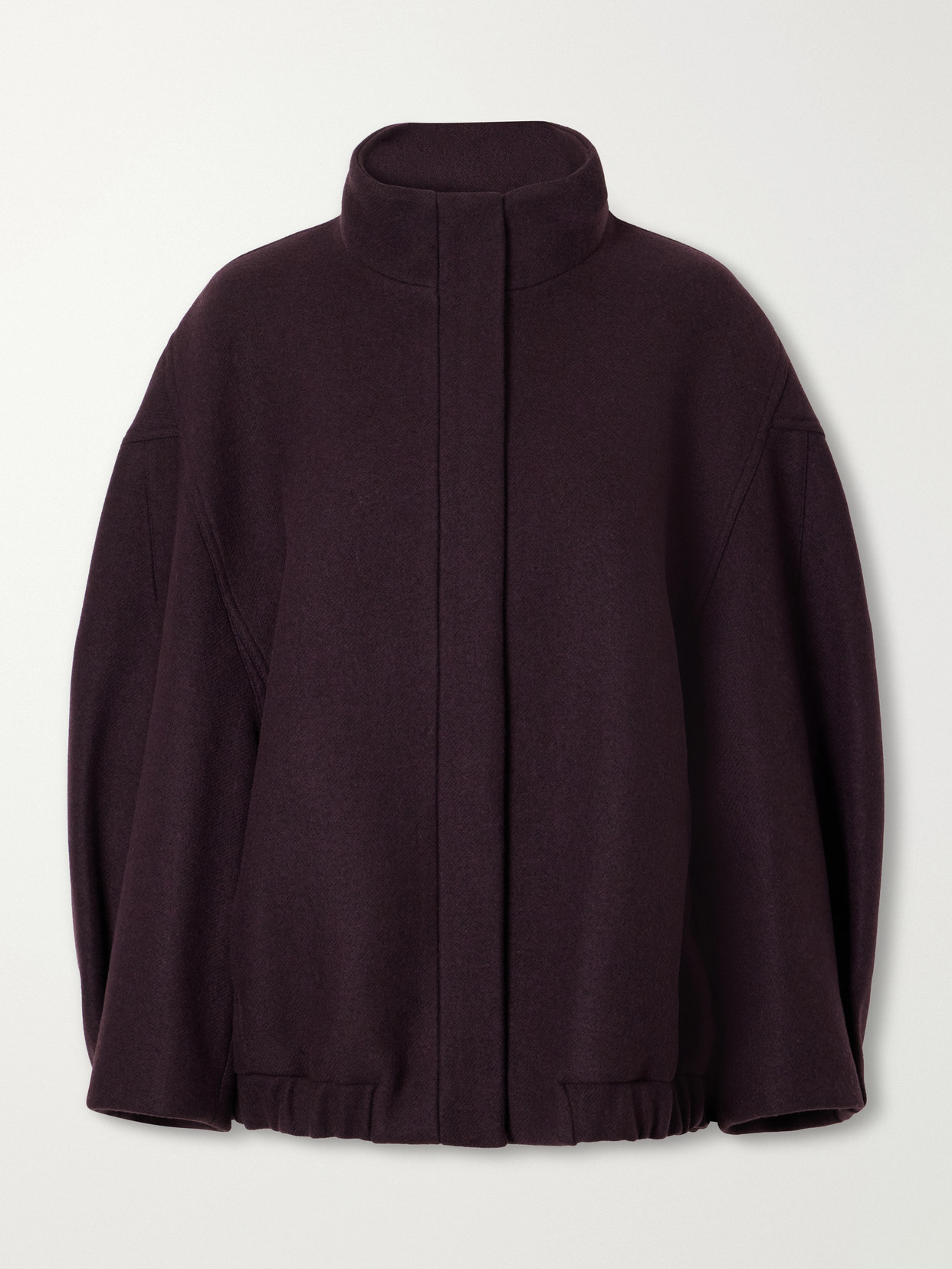 Dries Van Noten Wool-blend Twill Jacket In Purple