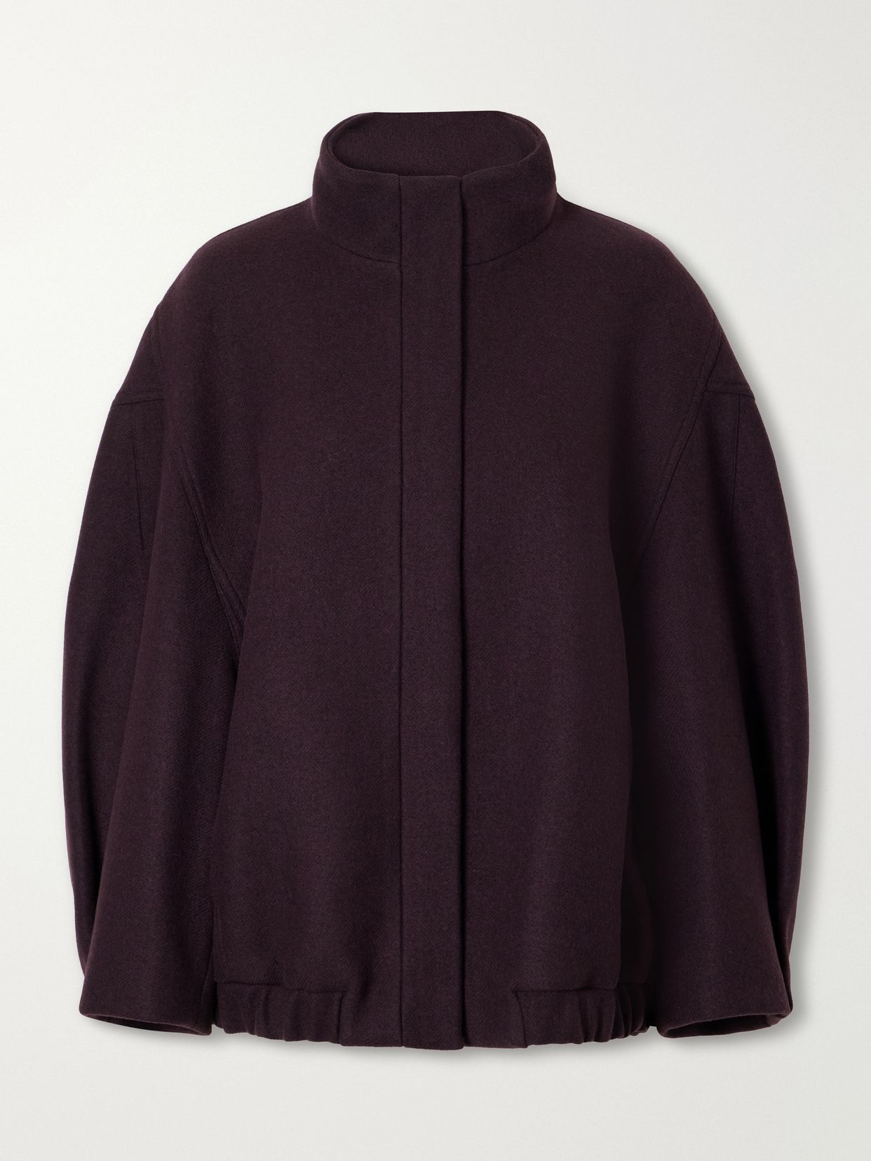 wool blend twill jacket
