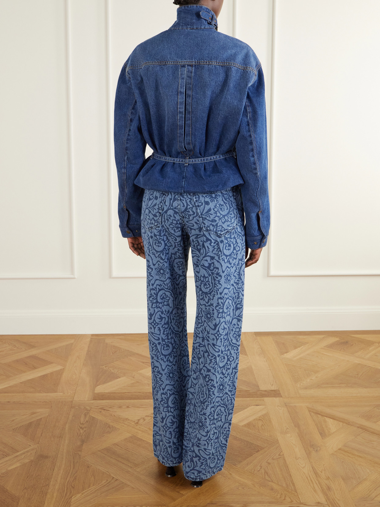 Belted Denim Jacket