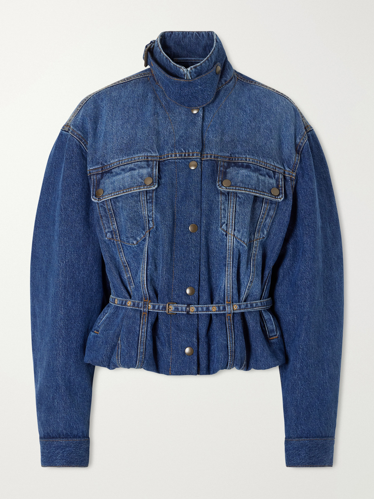 Belted Denim Jacket