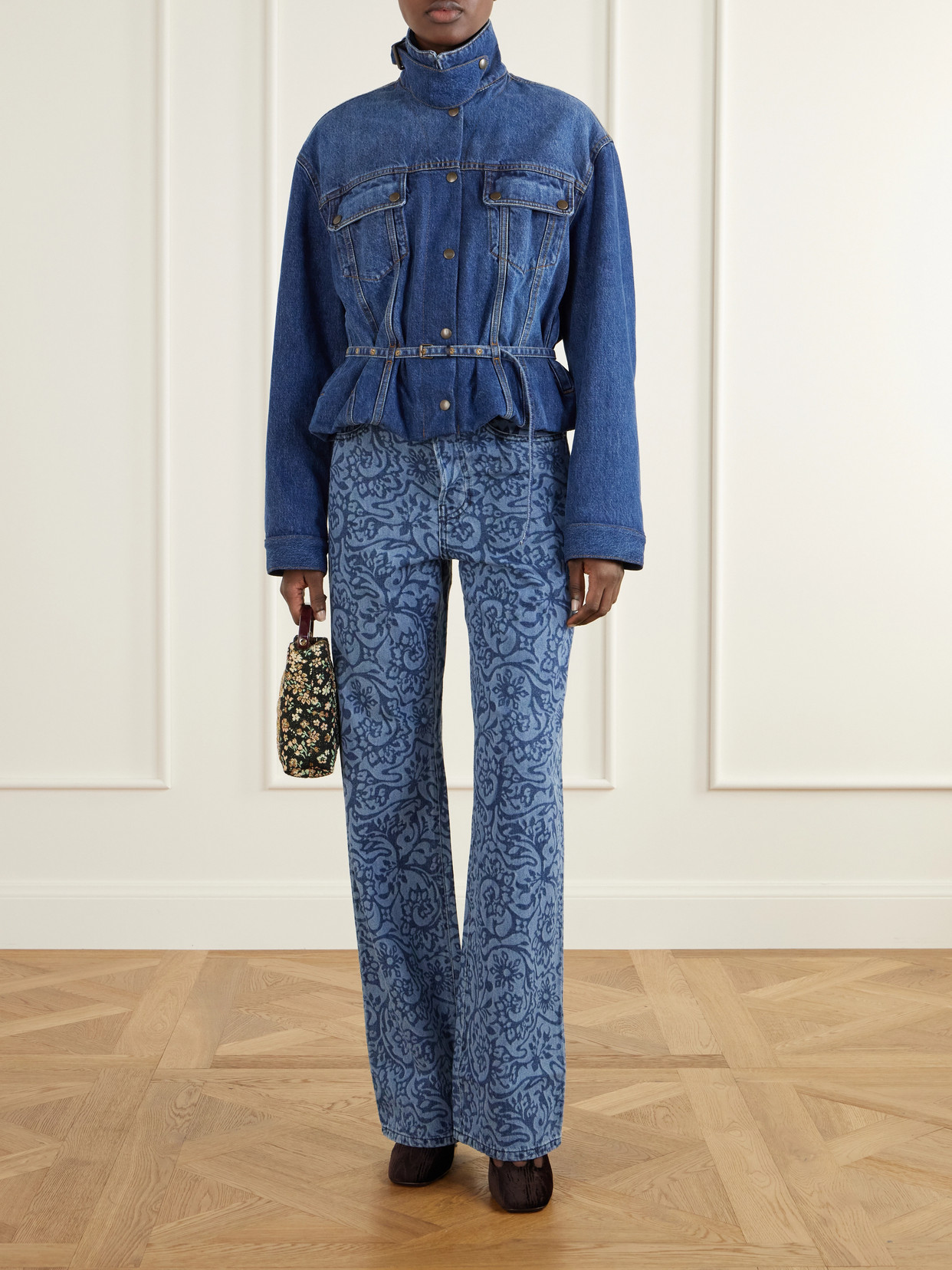 Belted Denim Jacket