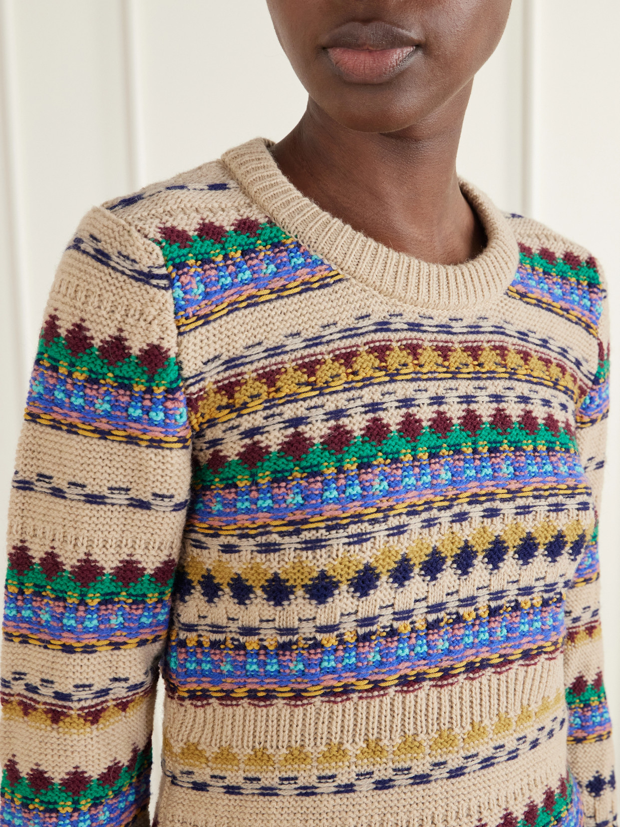 Intarsia-Knit Sweater
