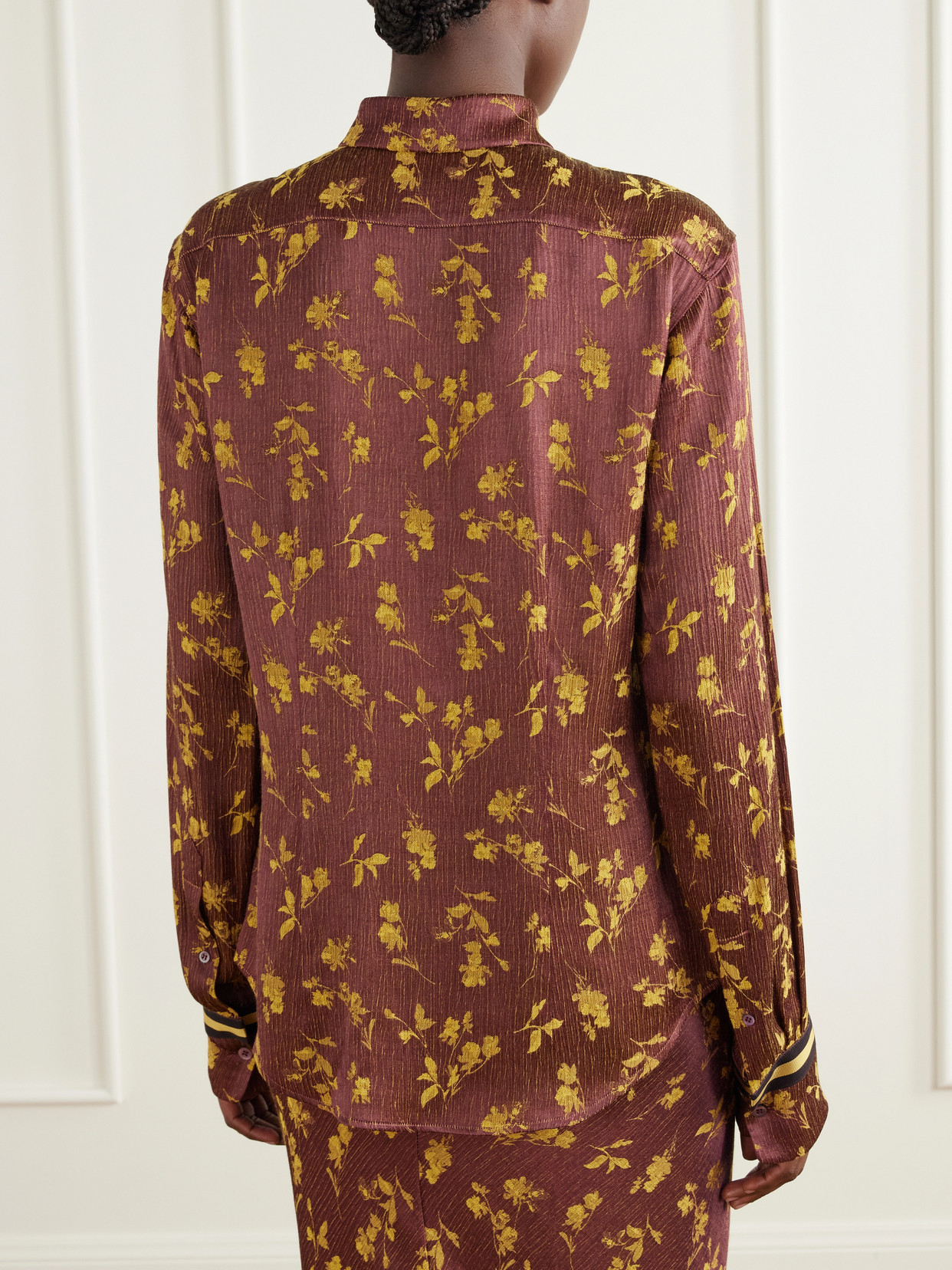 Floral-Jacquard Shirt