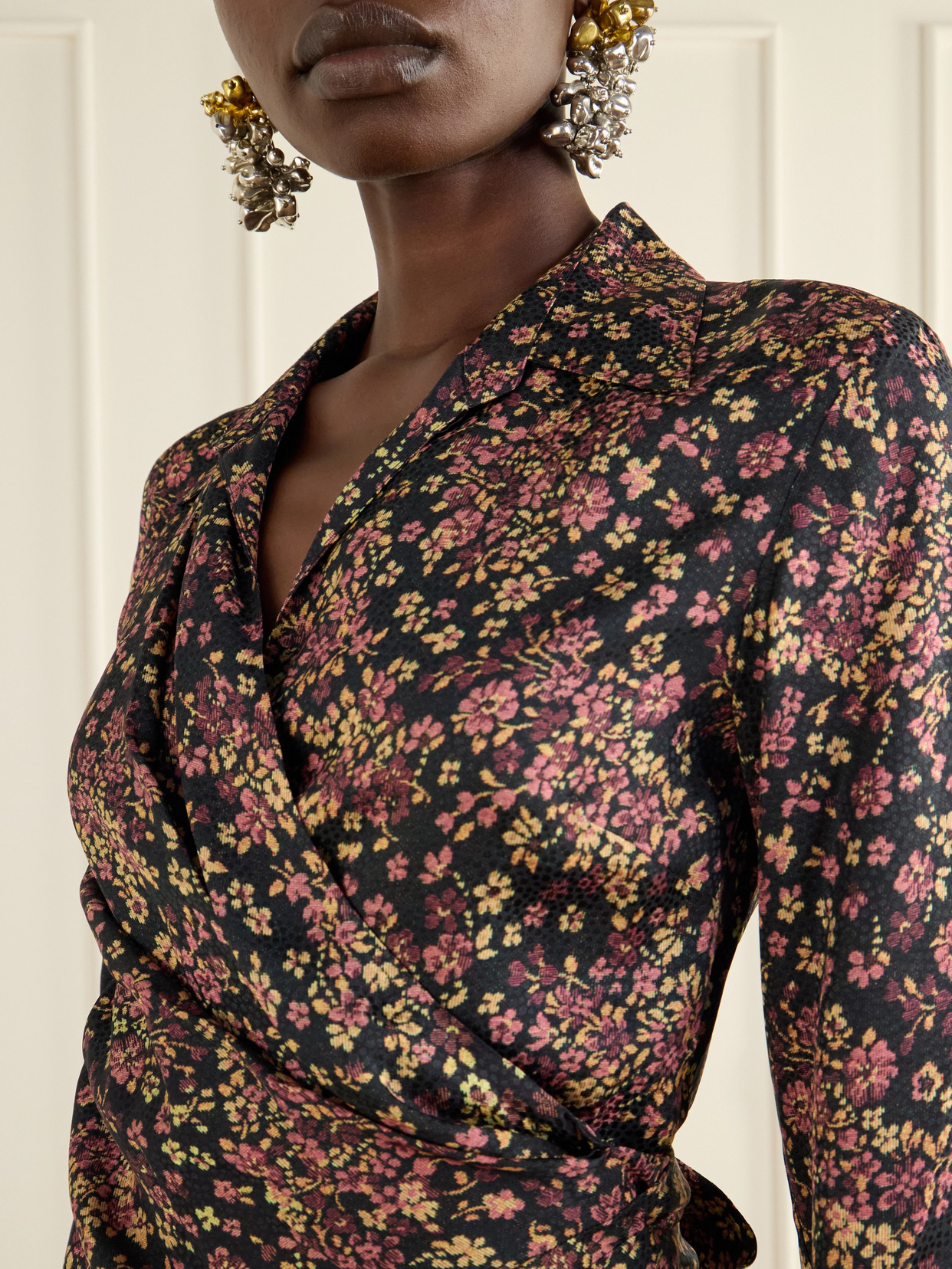 Floral-Jacquard Shirt
