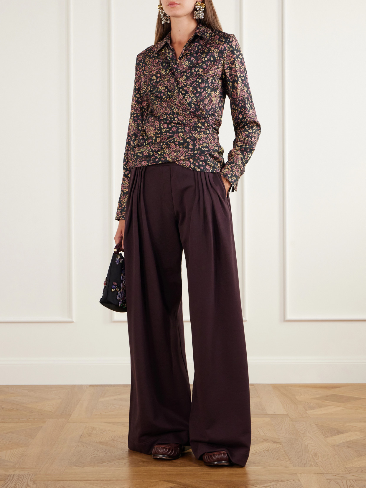Floral-Jacquard Shirt