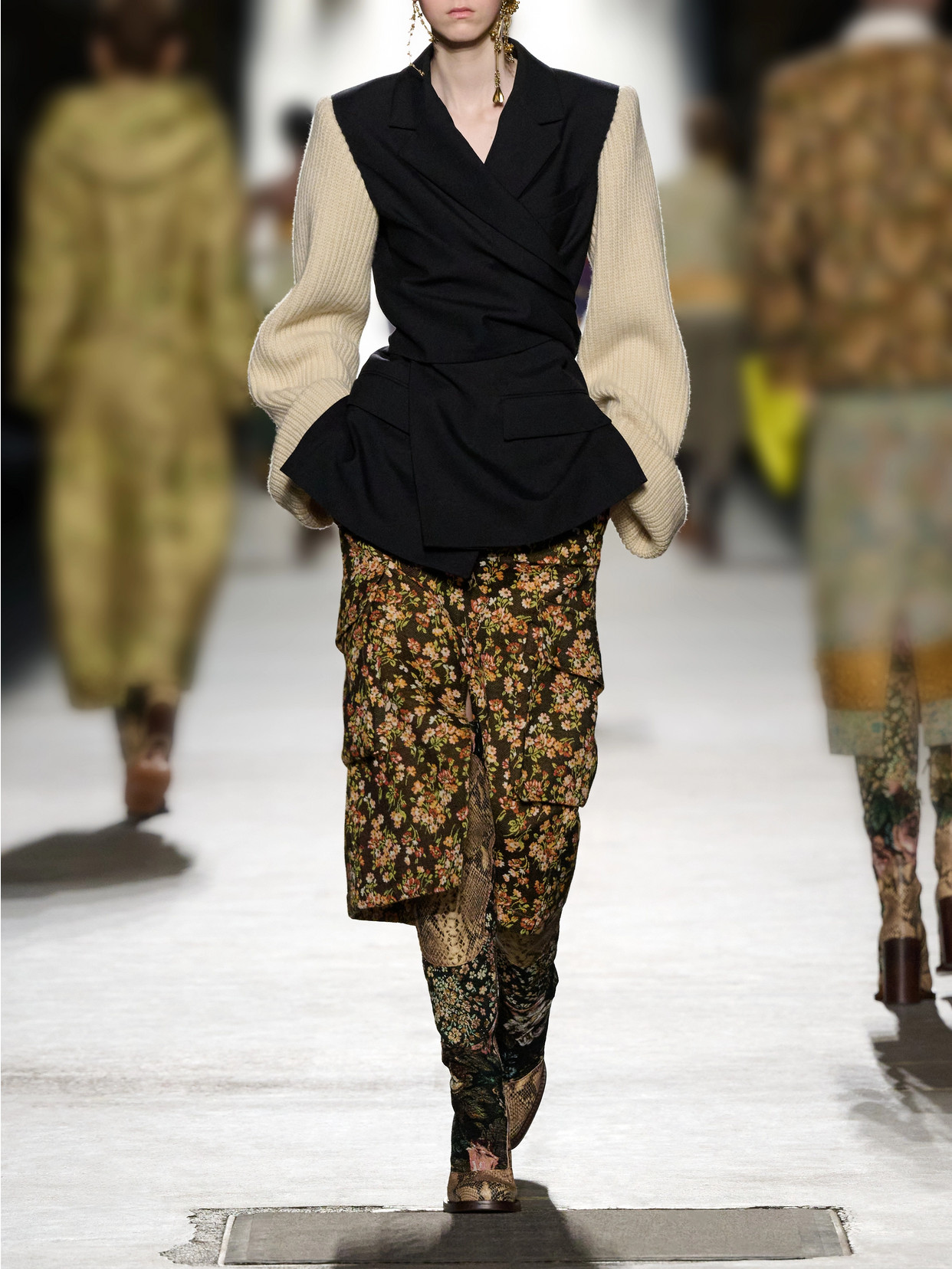 And Cashmere-Blend Trimmed Wool-Twill Jacket