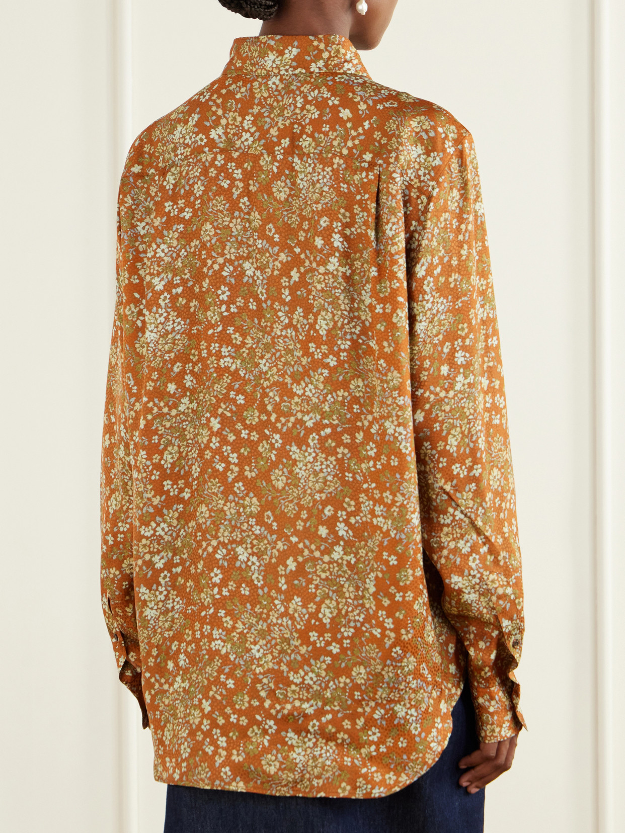 Floral-Jacquard Shirt