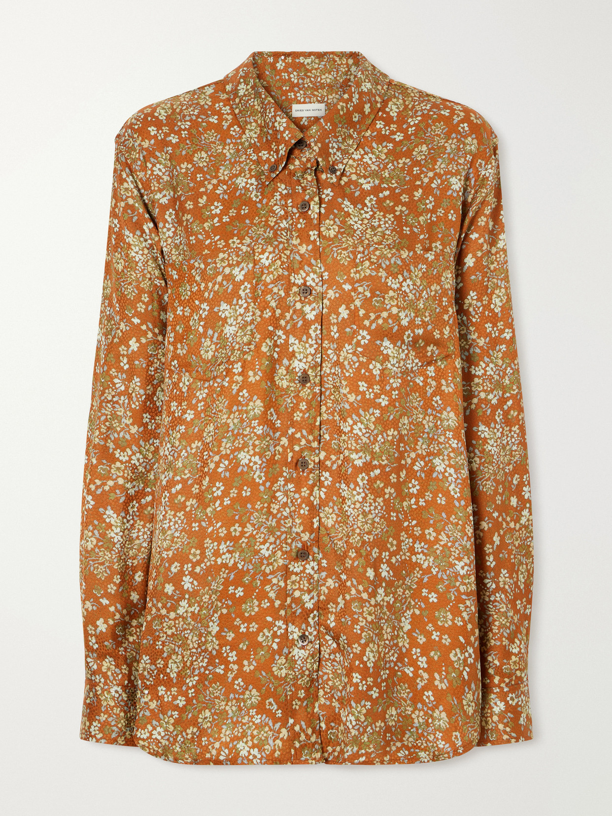 Floral-Jacquard Shirt