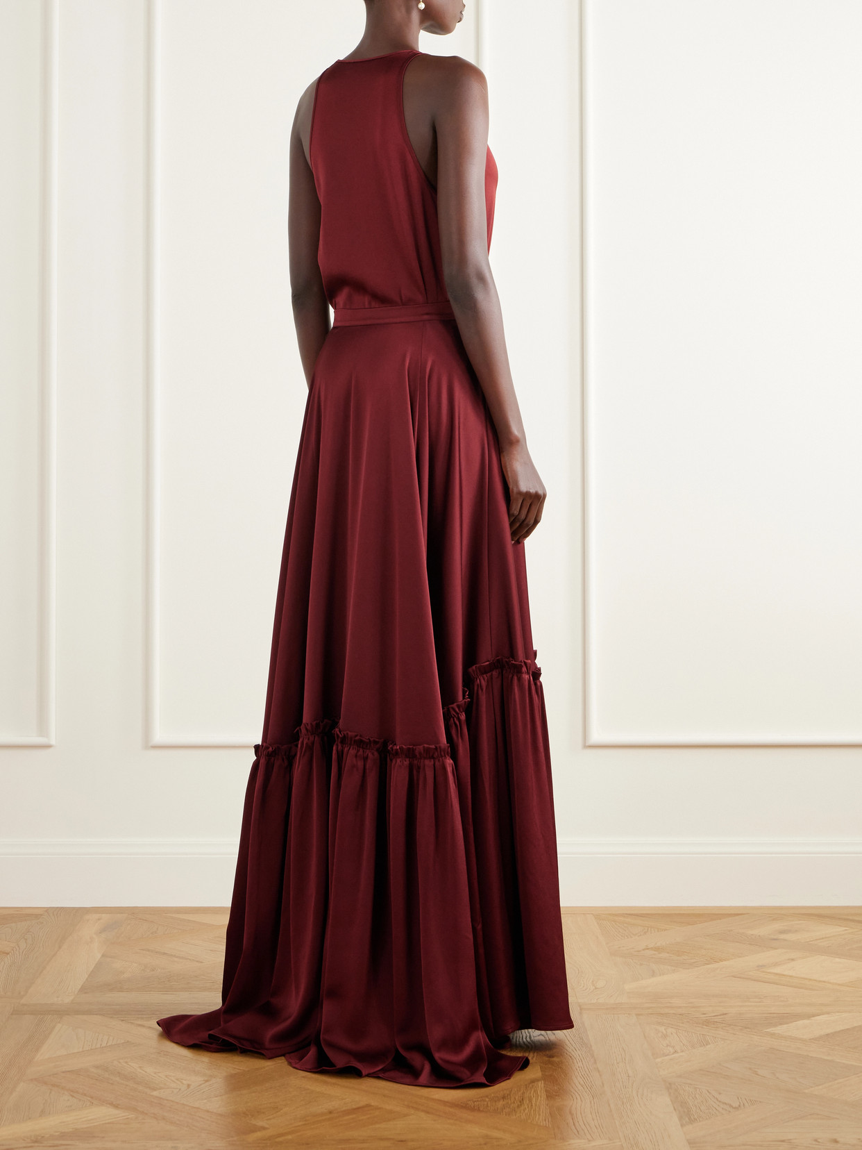 The Margot Ruffled Tiered Maxi
