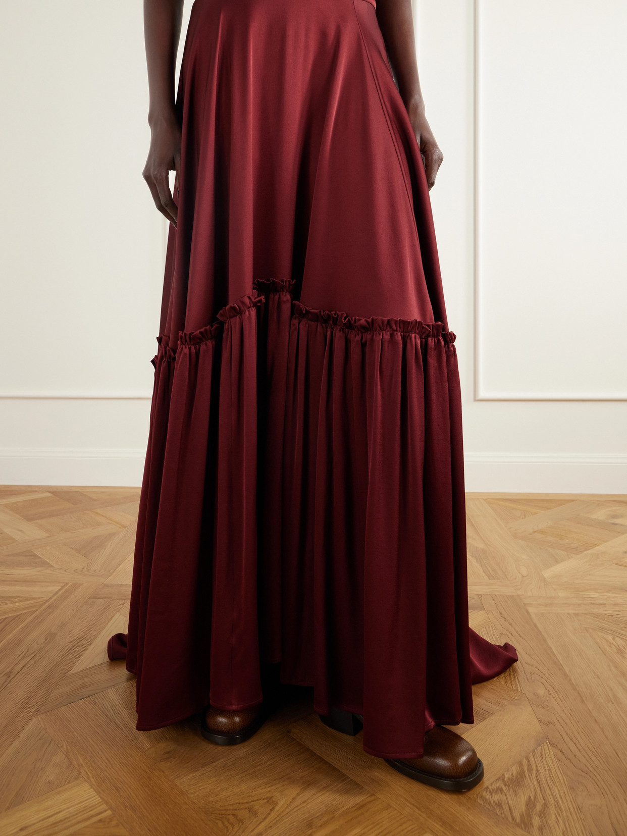 The Margot Ruffled Tiered Maxi