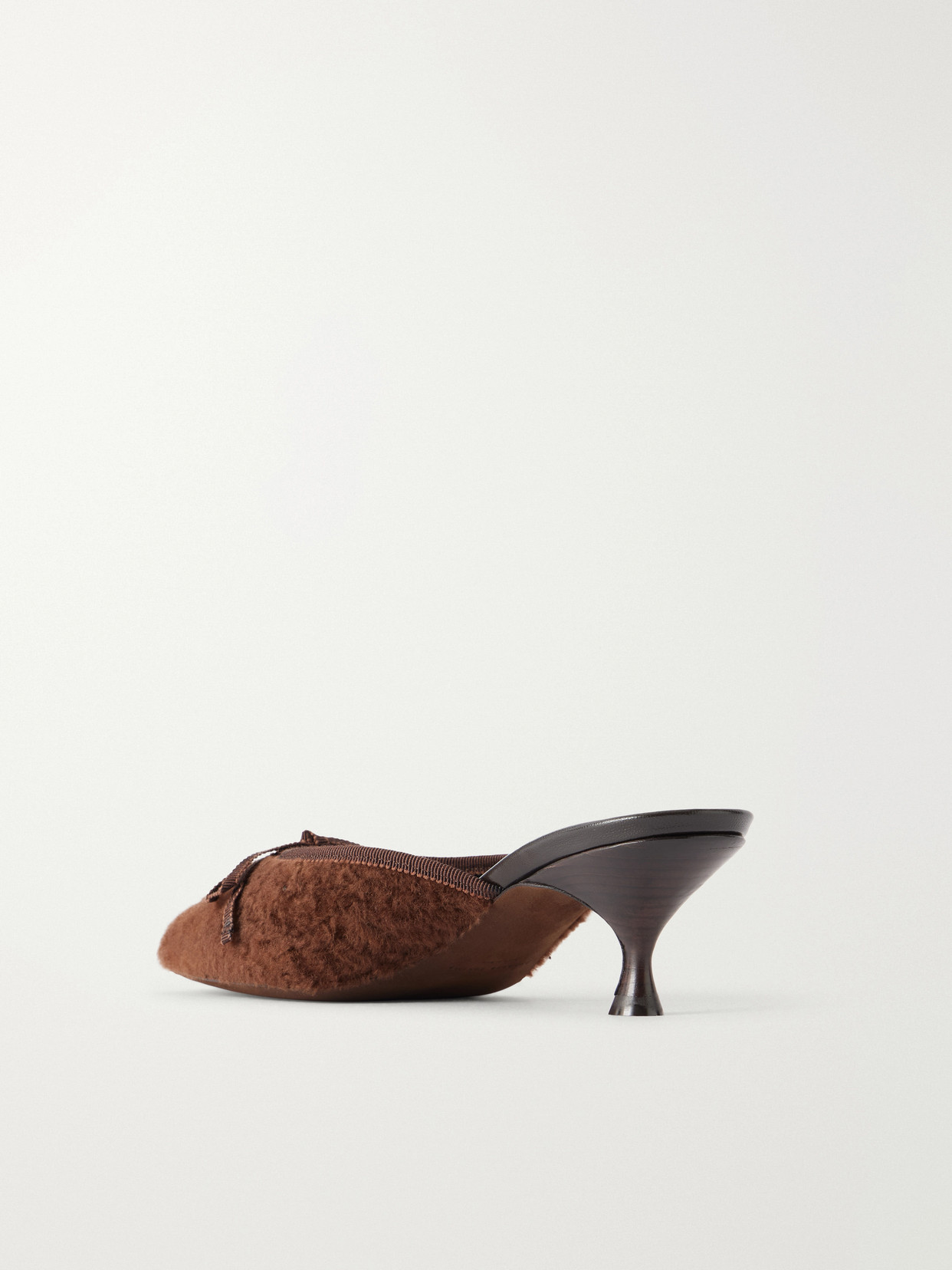 24/7 50 Bow-Detail Shearling Mules