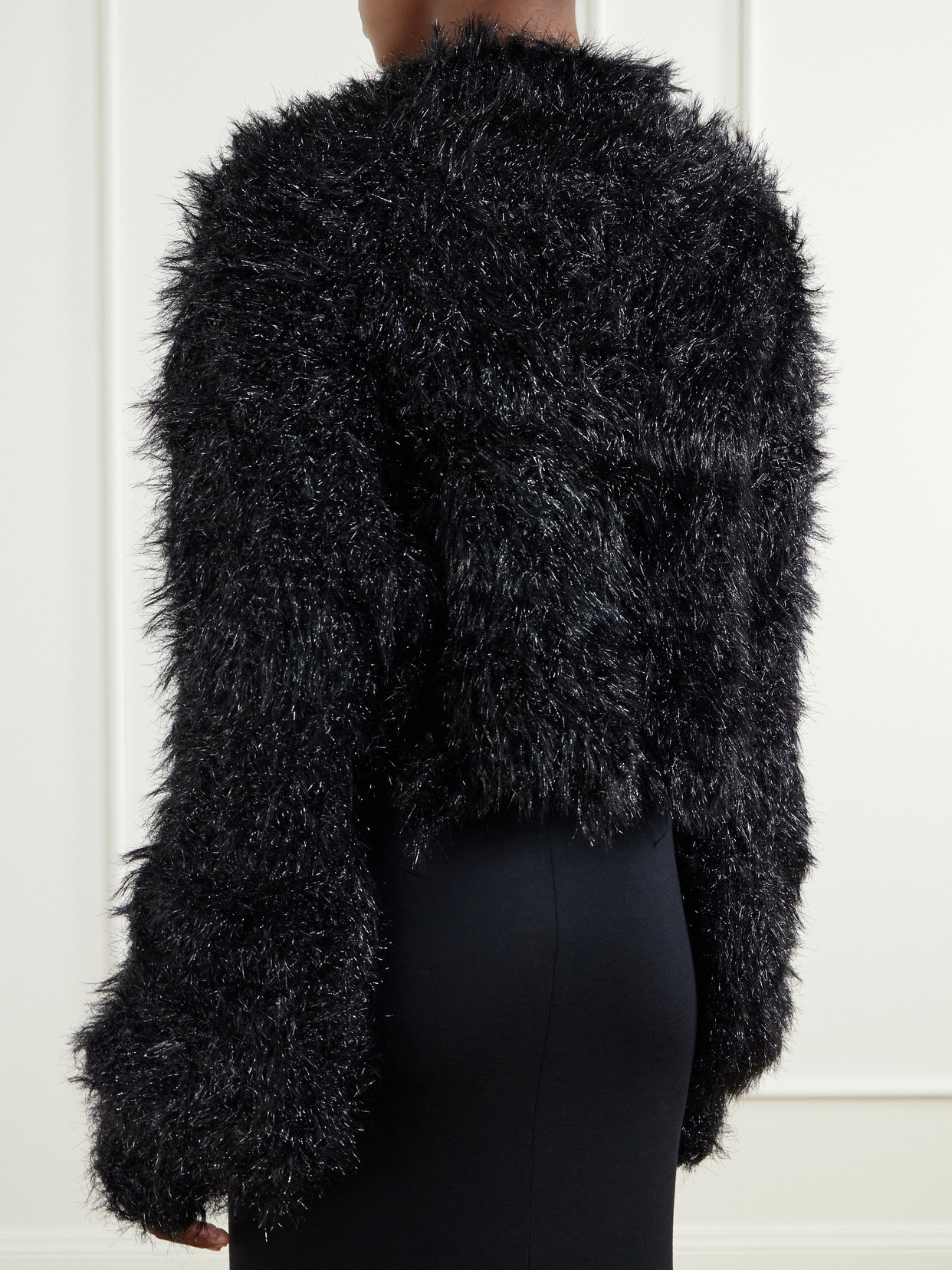 Distressed Plush Sweater