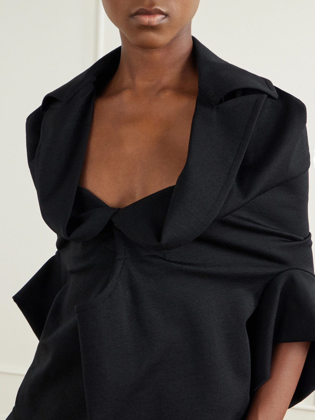 Wool-Blend Blouse
