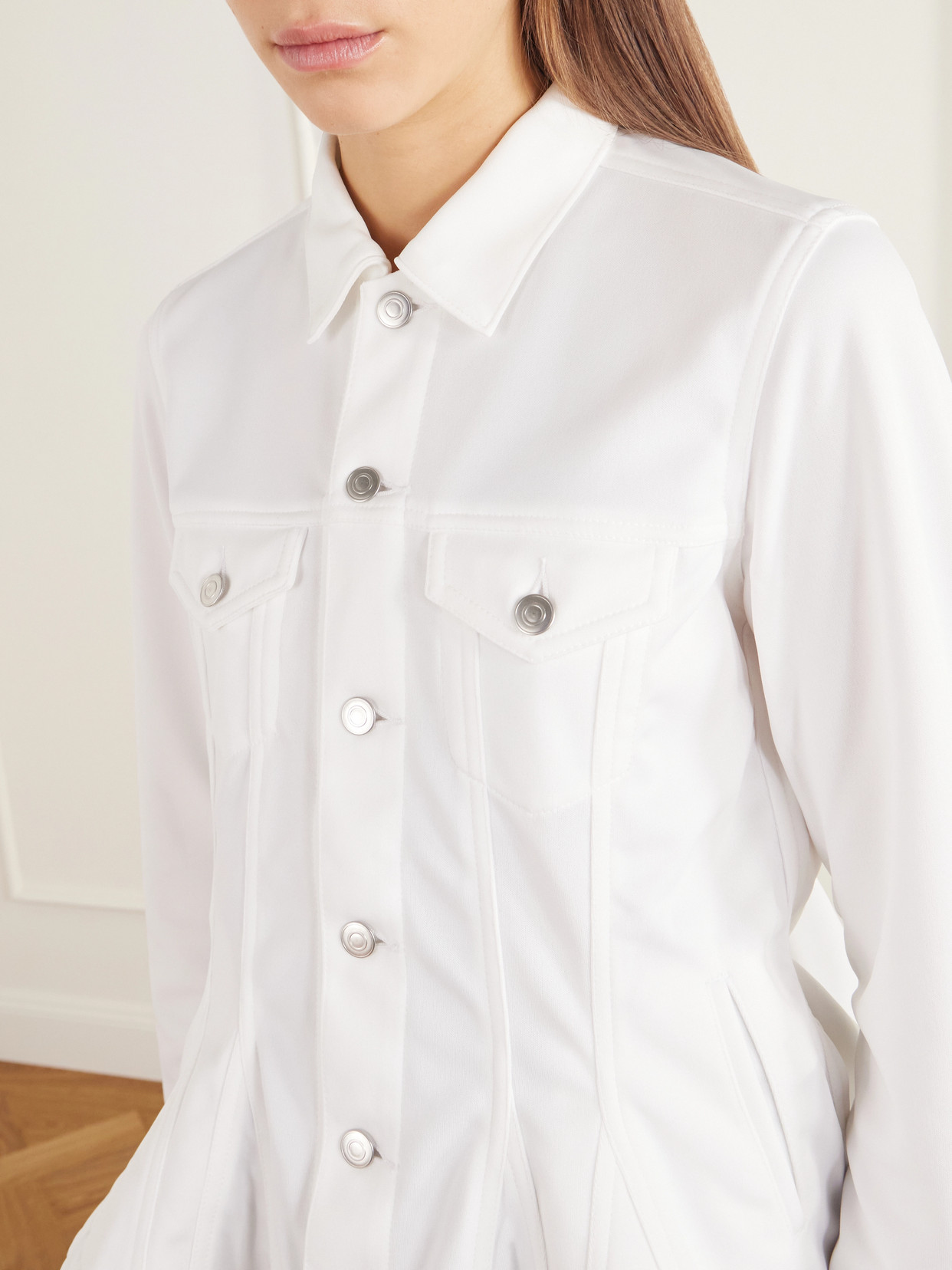 Comme Des Garçons Comme Des Garçons - Peplum Jersey Jacket