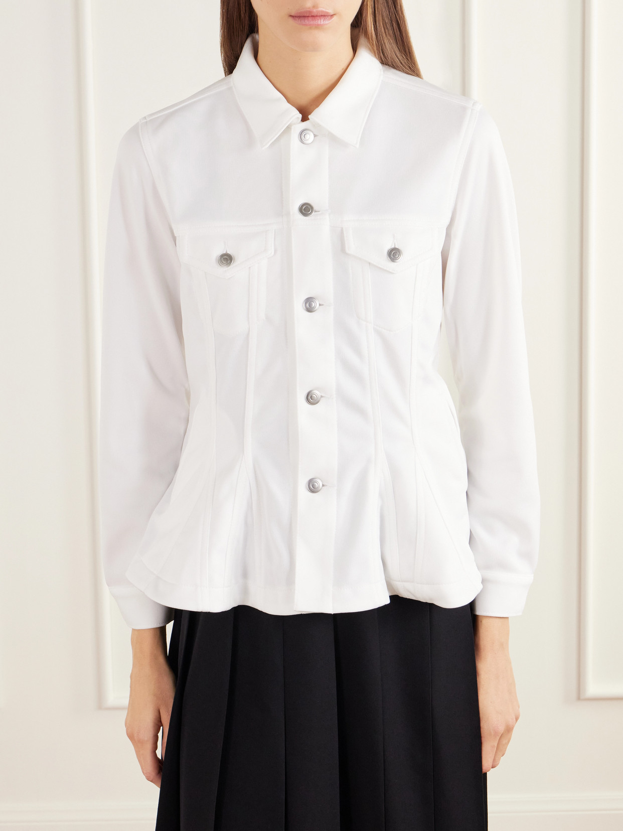Comme Des Garçons Comme Des Garçons - Peplum Jersey Jacket