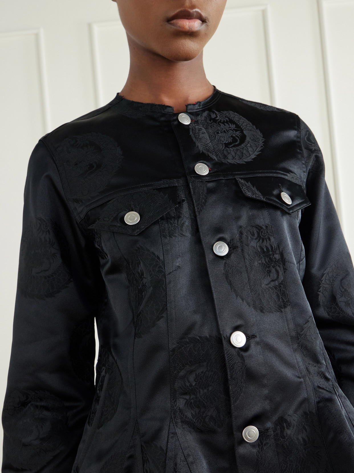 Comme Des Garçons Comme Des Garçons - Paneled Peplum Jacket