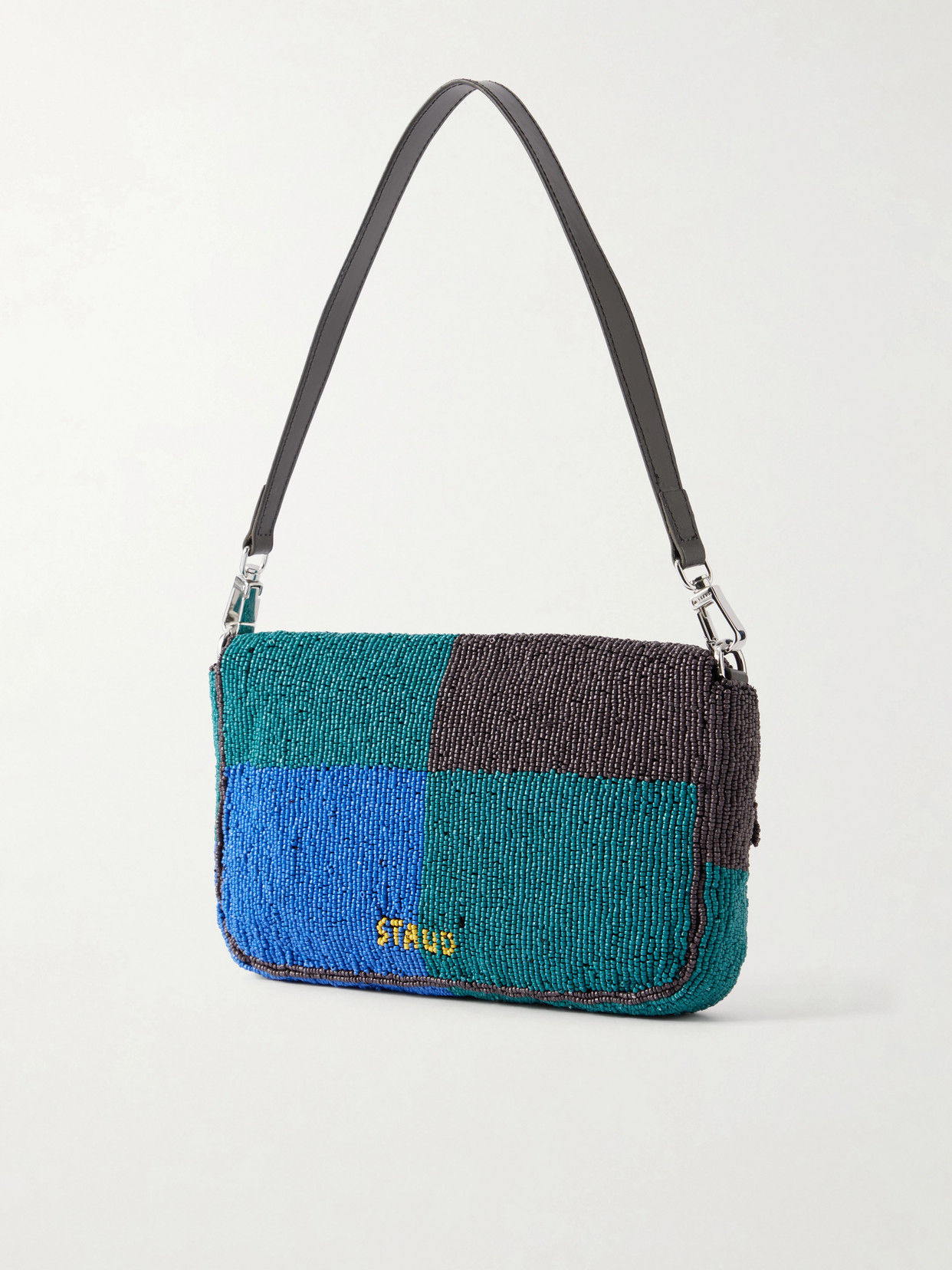 Staud Timmy Convertible Shoulder Bag Conch Shell In Blue