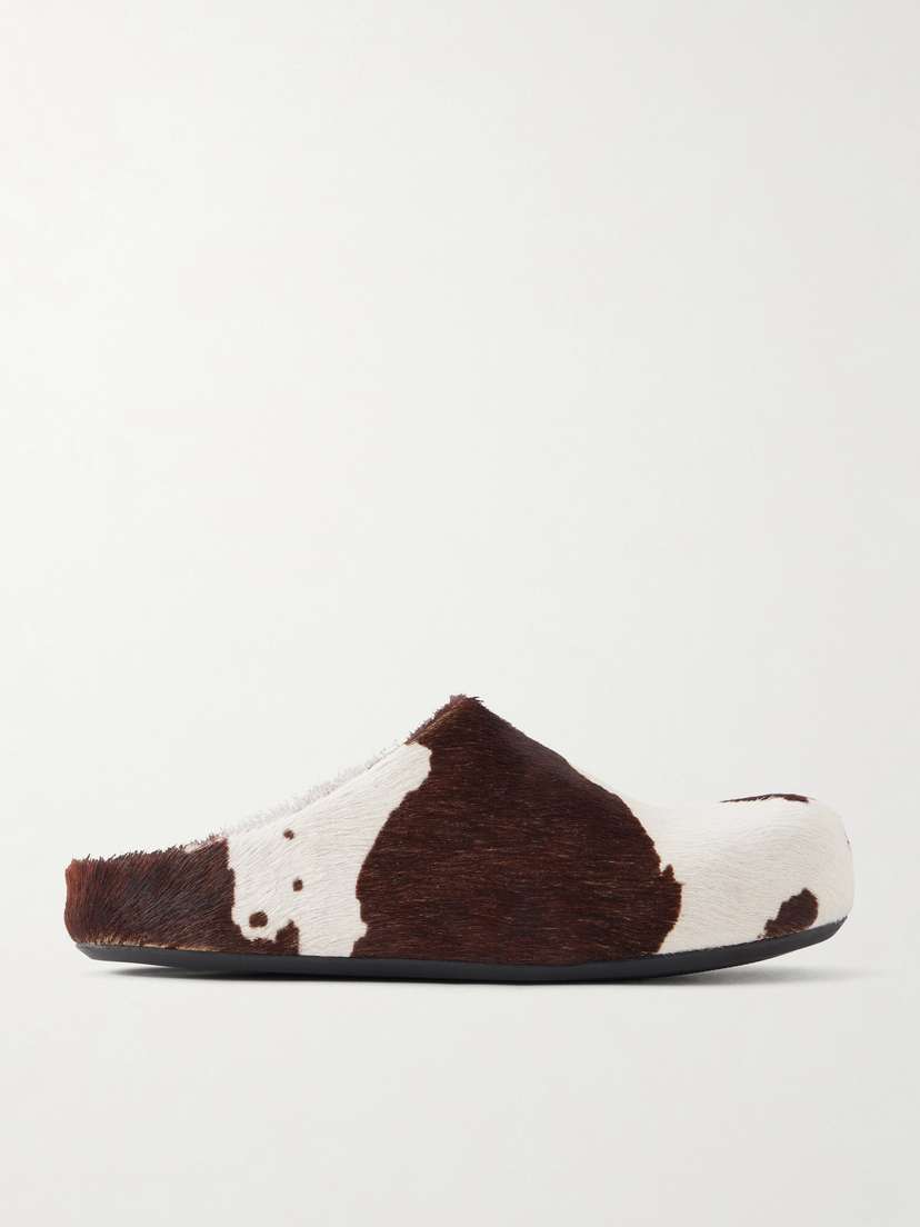 Marni Fussbett Calf Hair Clogs