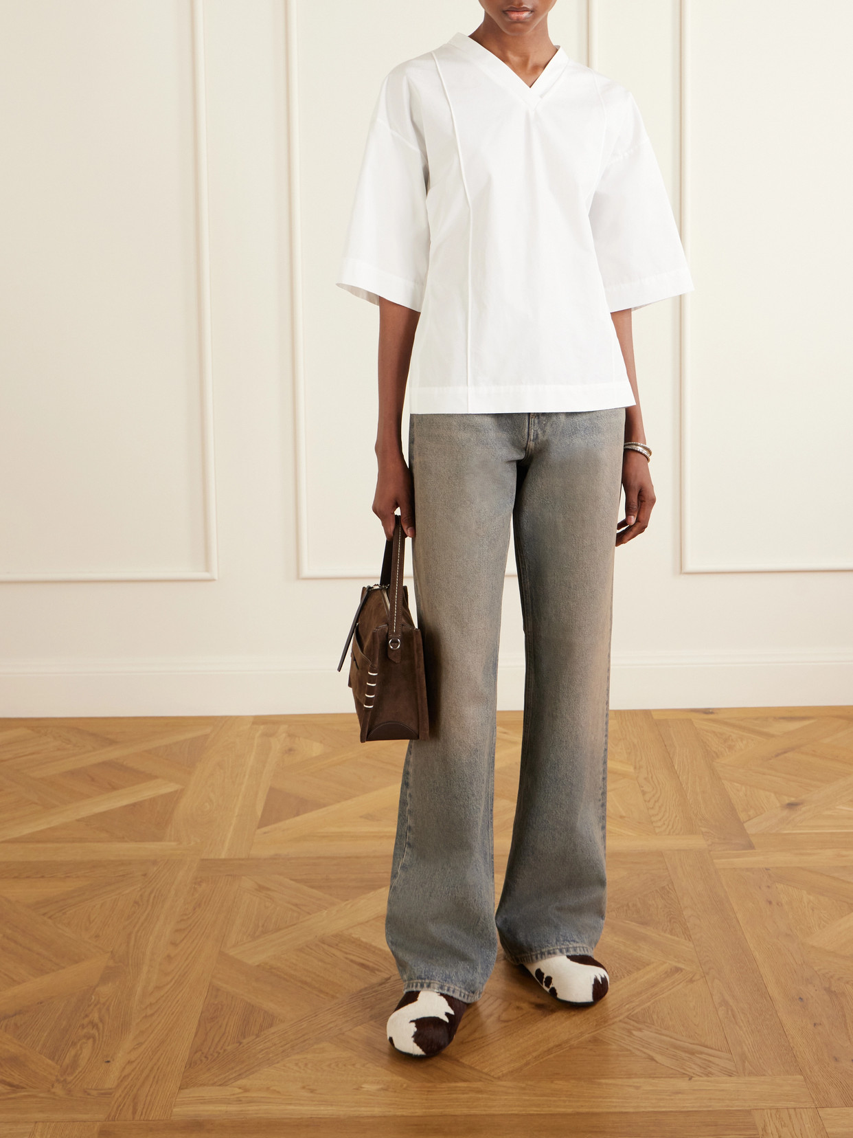 Fussbett Calf Hair Clogs