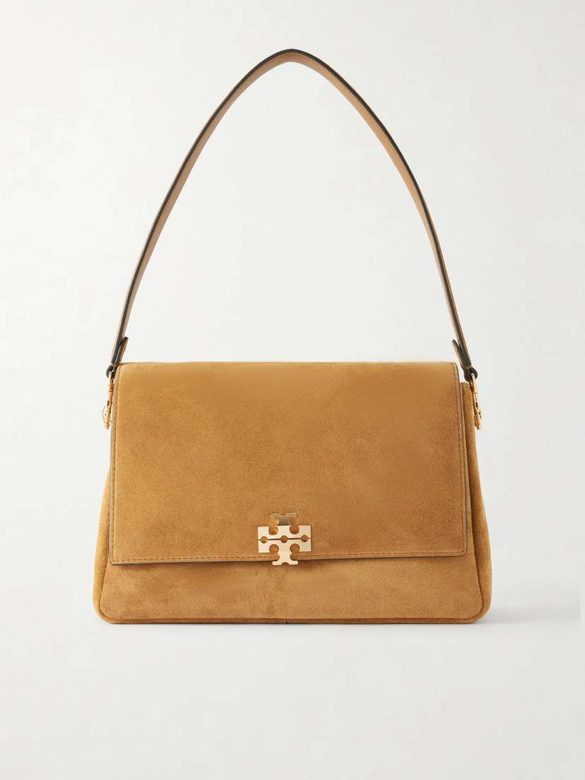 Tory Burch Charlie Logo-embellished Suede Shoulder Bag | Thumbnail 7