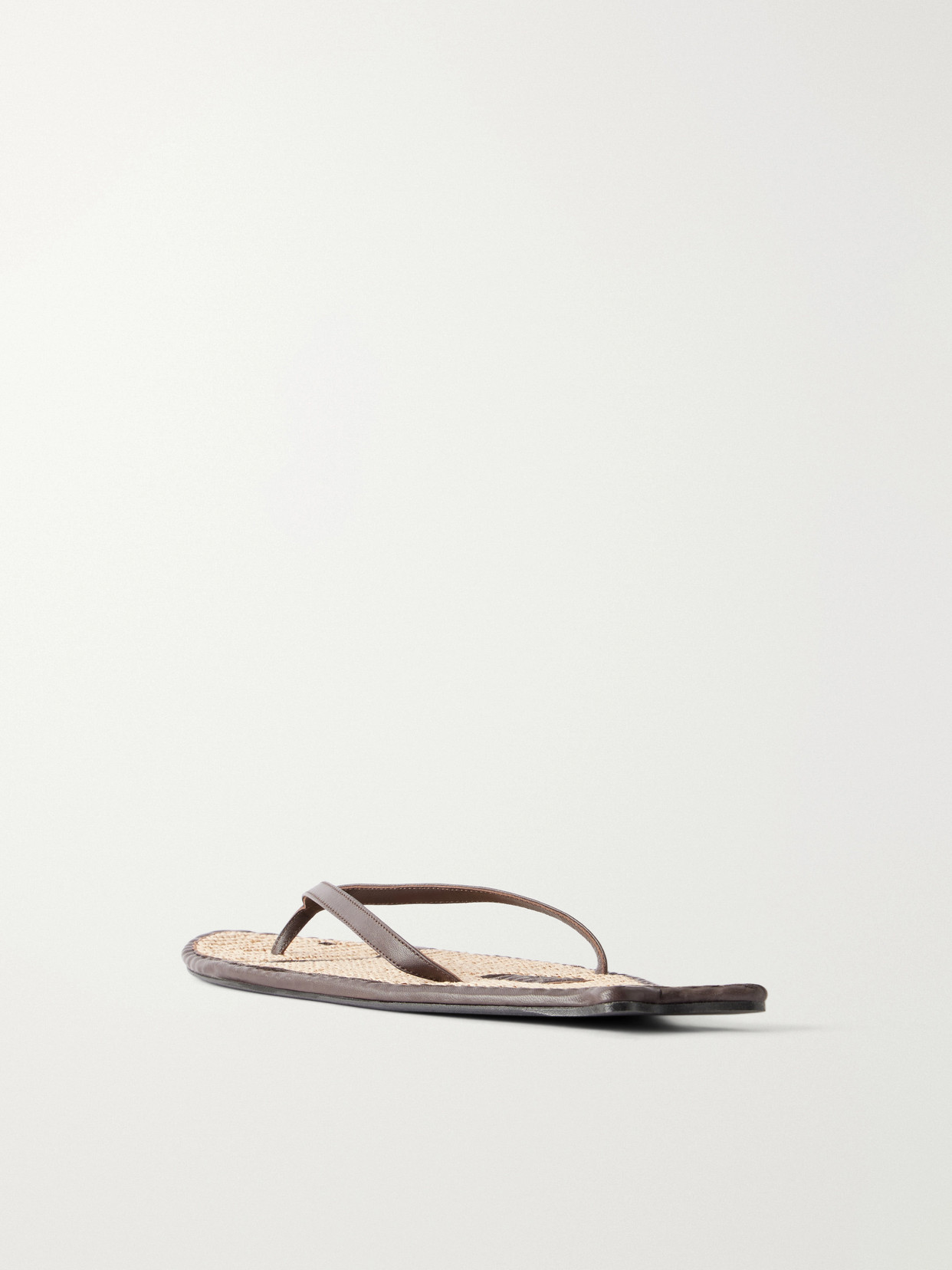Fish Leather And Raffia Sandals