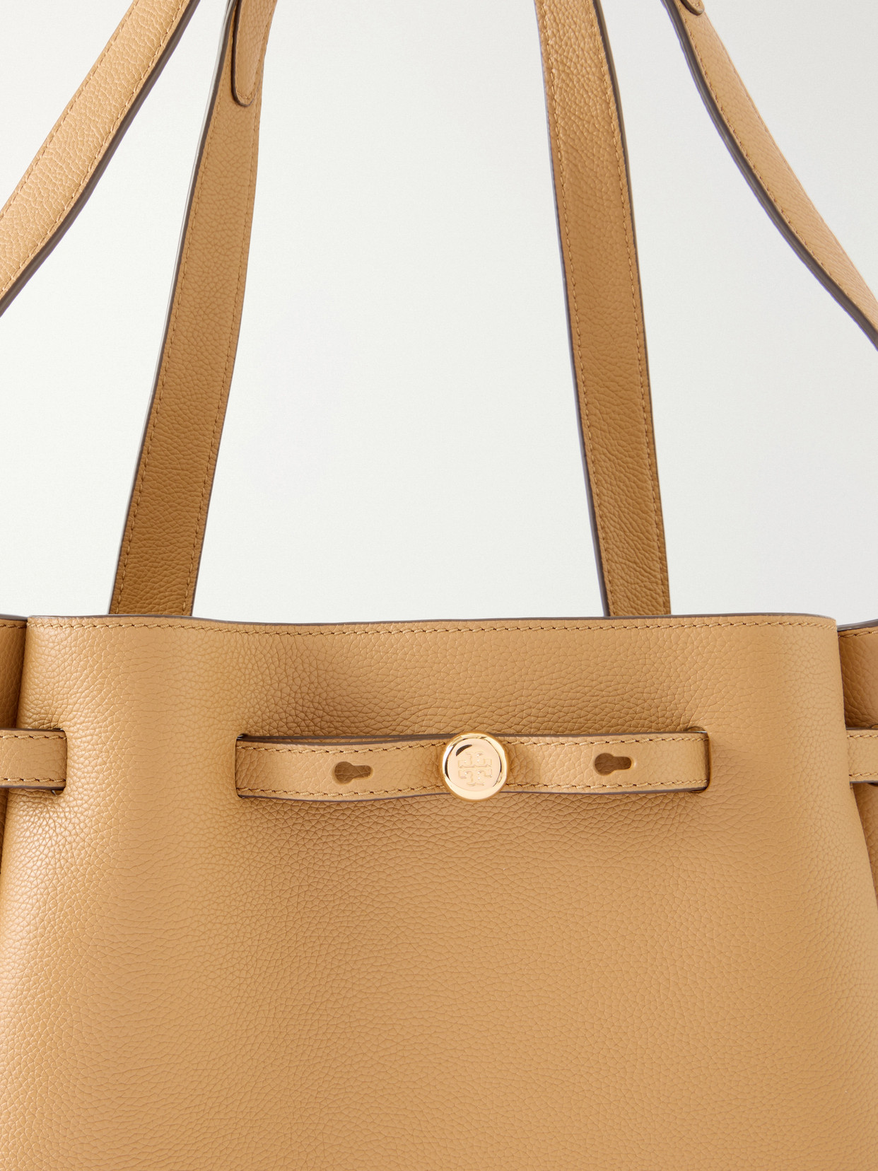 Romy Textured-Leather Tote