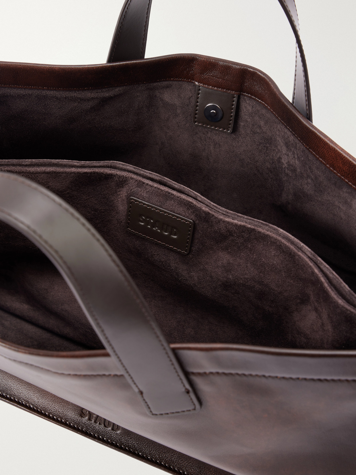 Port Logo-Debossed Leather Tote