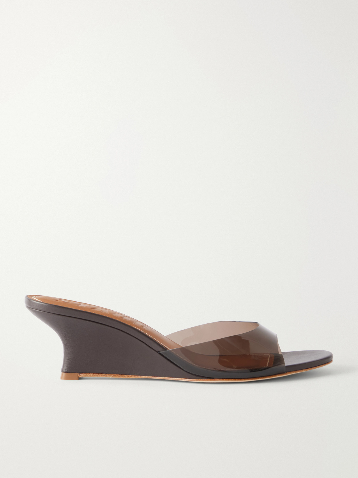Staud Brigitte 60 Tpu Wedge Sandals In Brown
