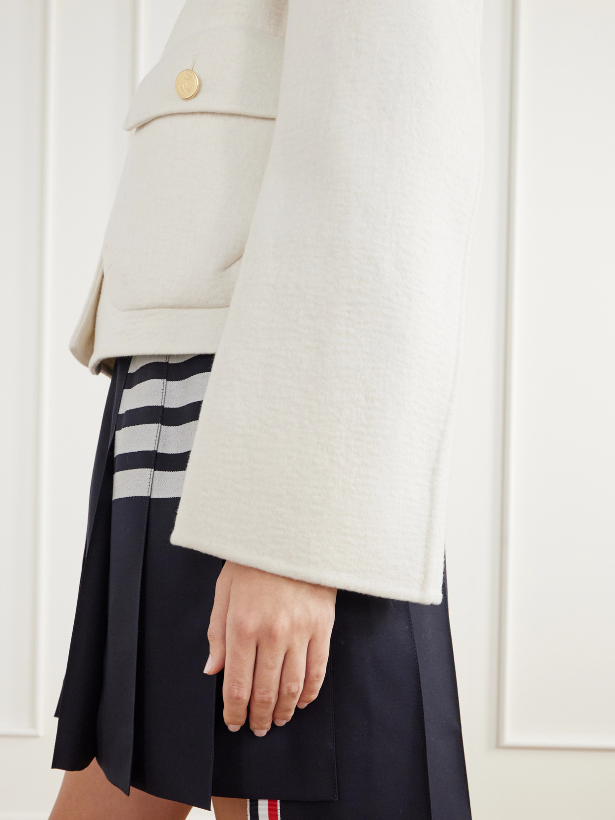 Cropped Wool And Cashmere-Blend Felt Jacket