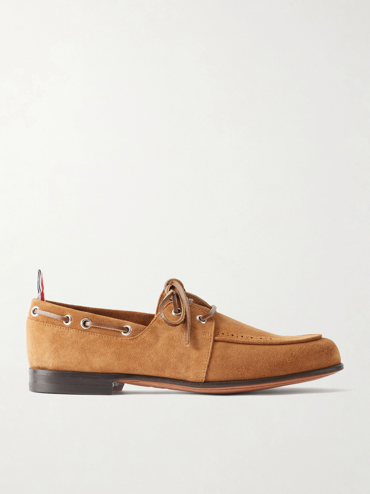 Thom Browne Leather Loafers In Brown