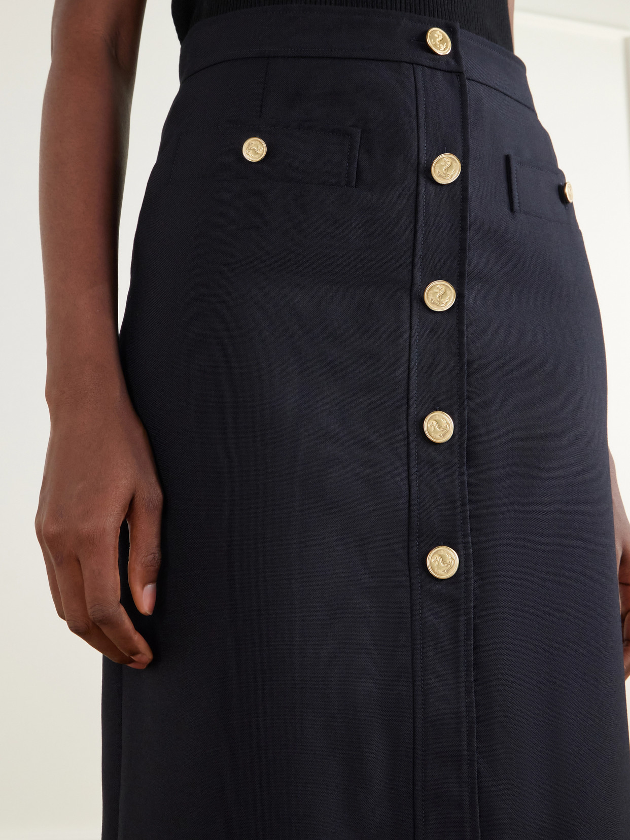 Cotton-Blend Midi