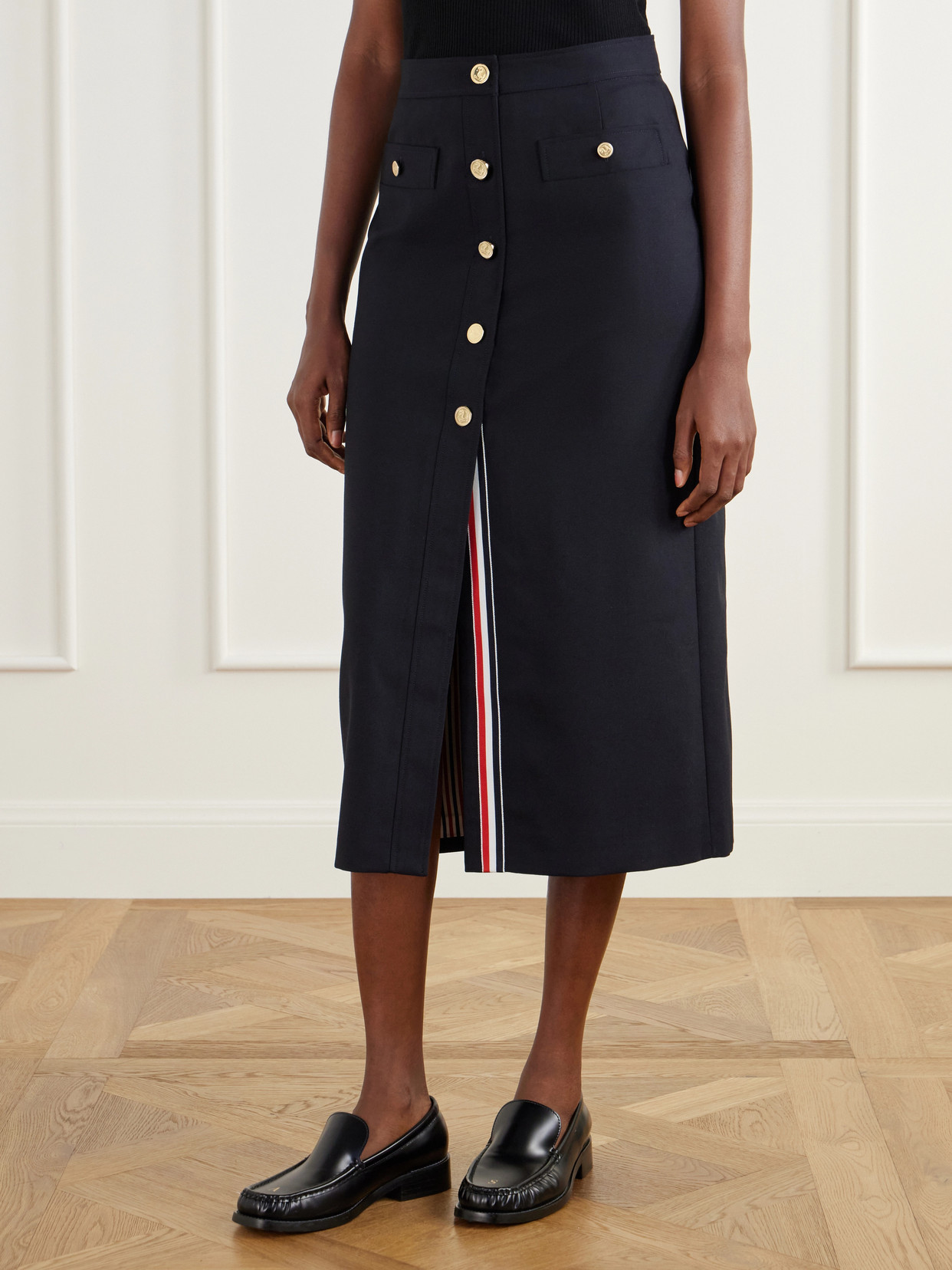 Cotton-Blend Midi