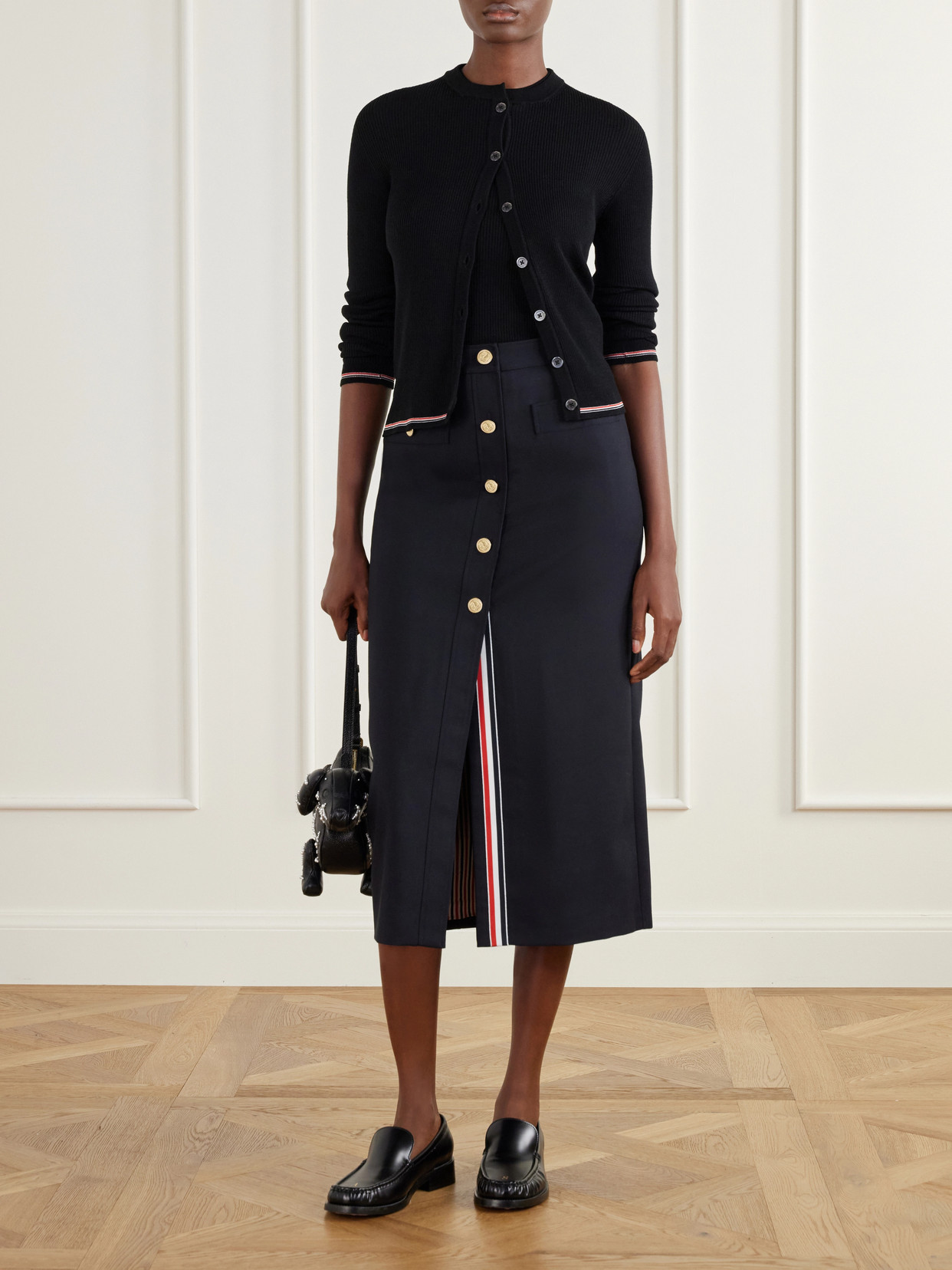 Cotton-Blend Midi