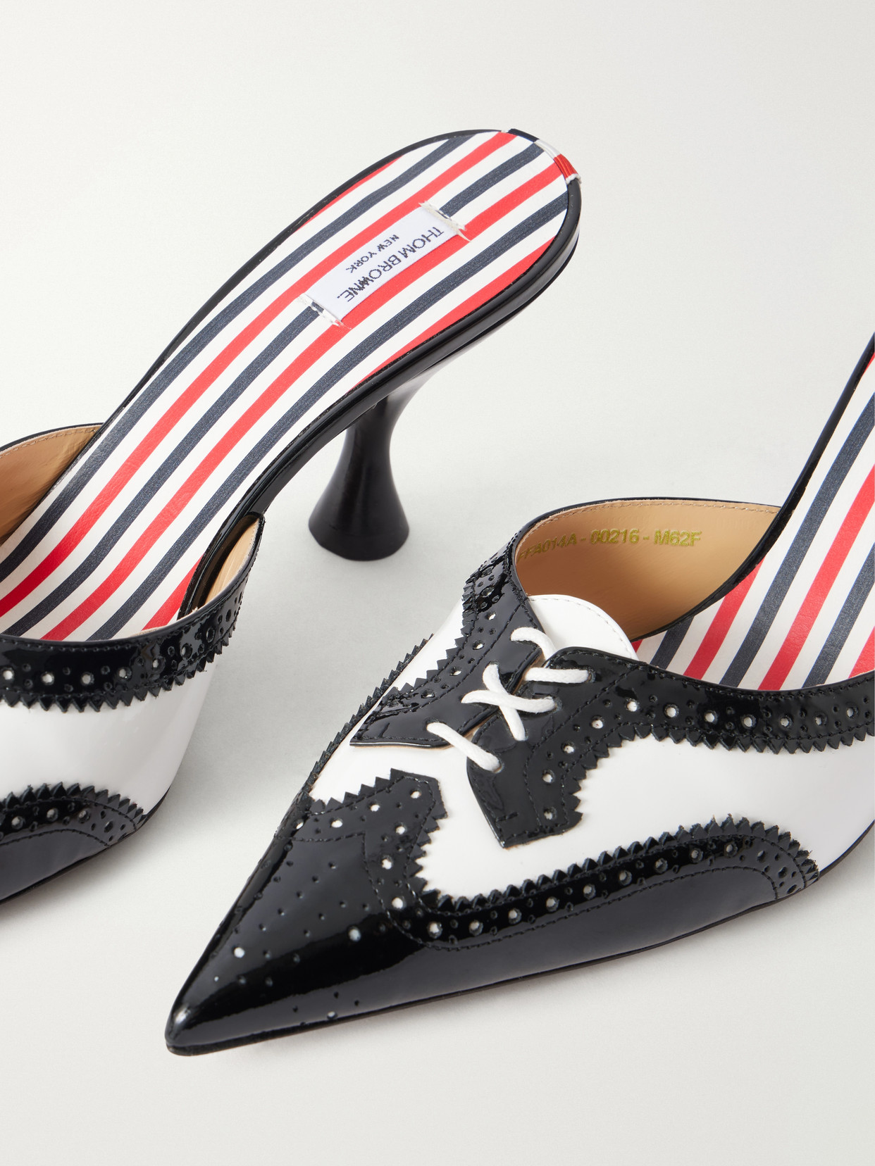 75 Two-Tone Lace-Up Pumps