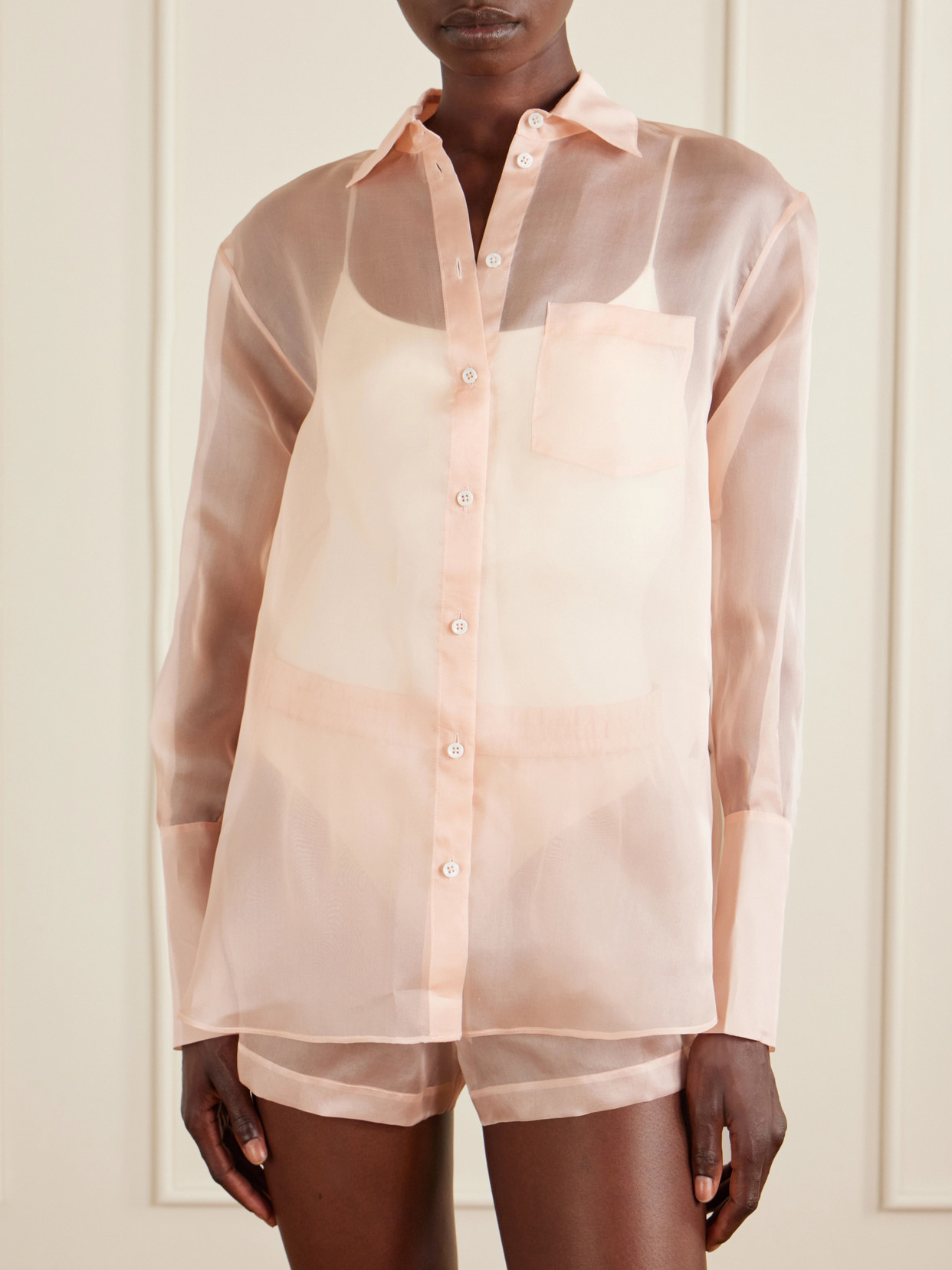 Silk-Organza Shirt