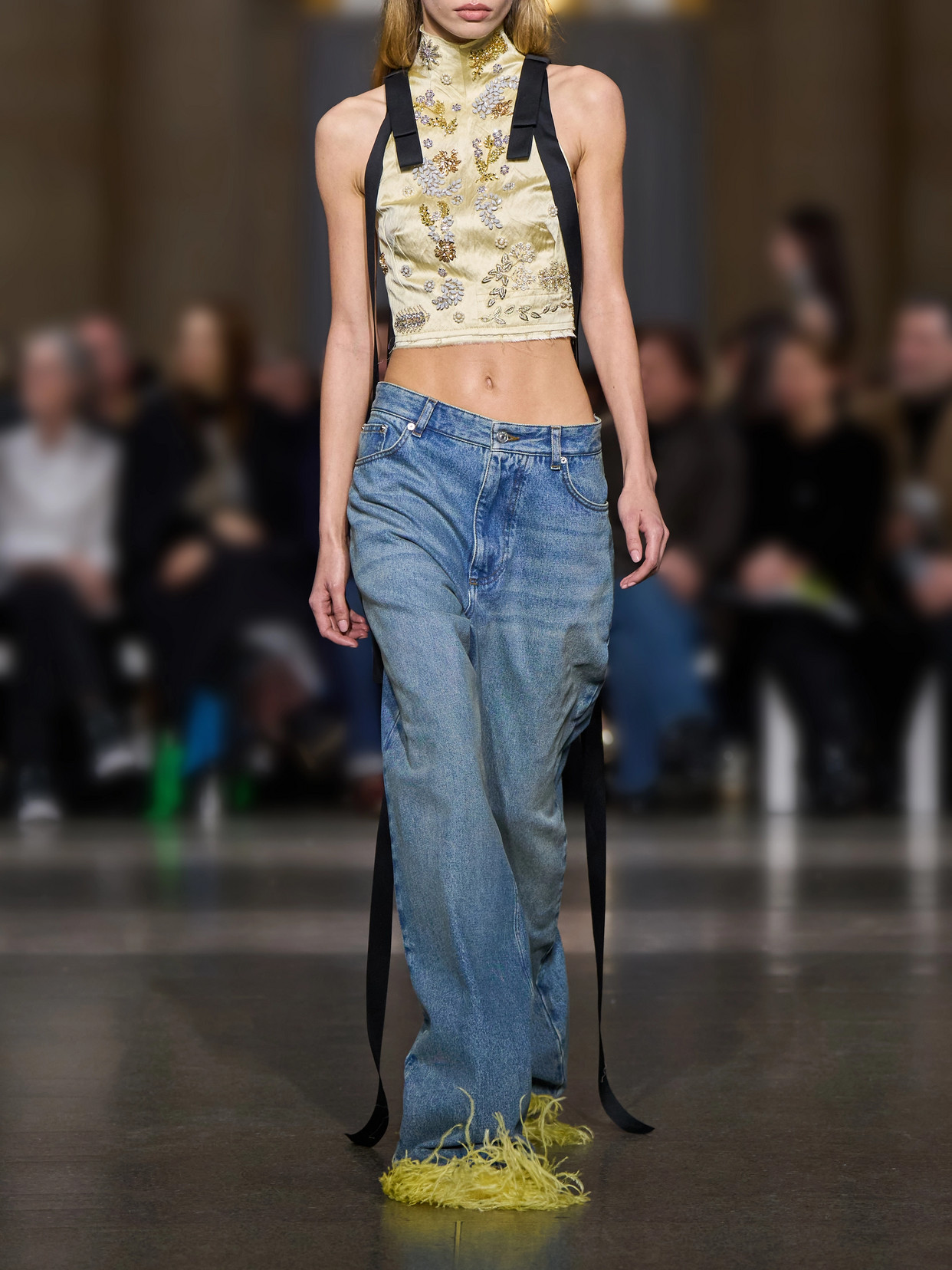 Mid-Rise Wide- Leg