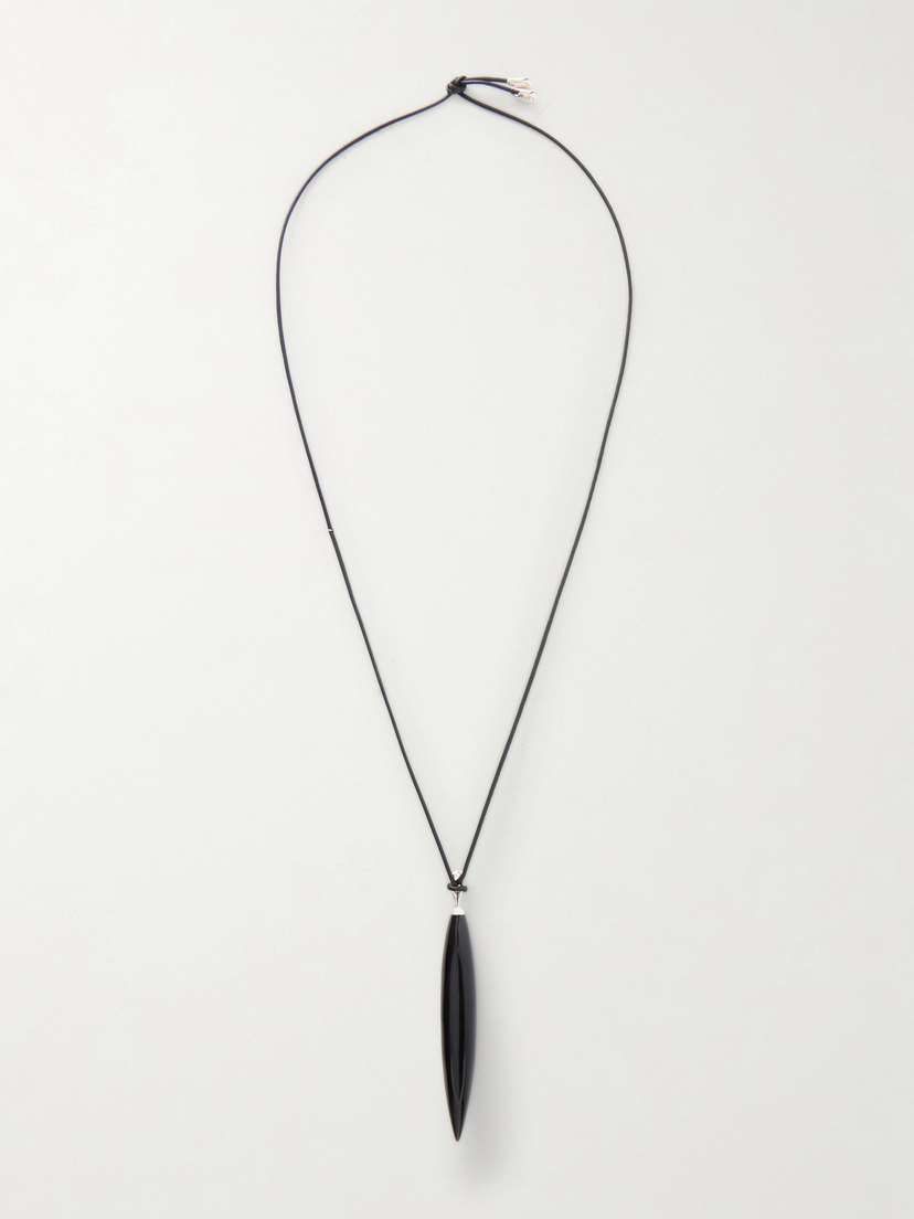 Sophie Buhai Crevice Onyx And Silver Pendant