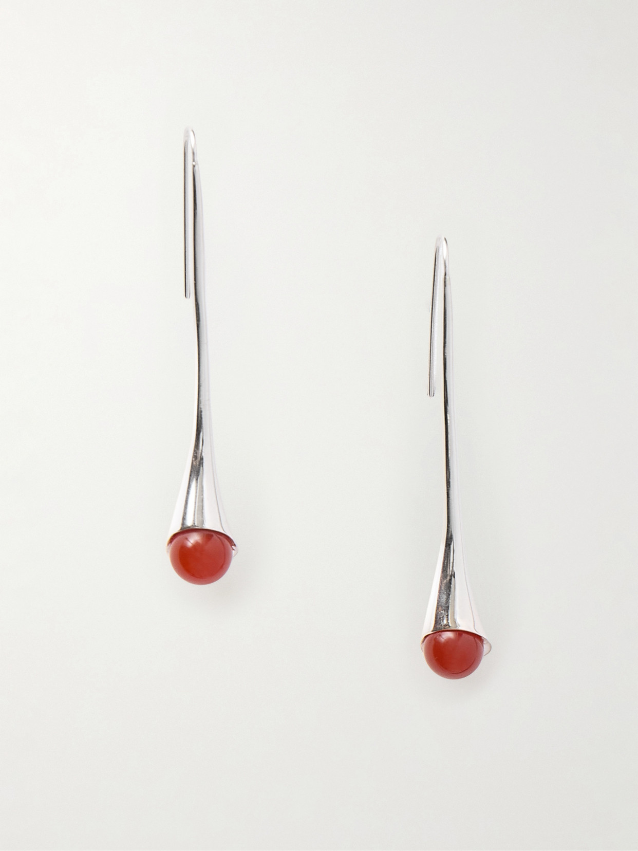 Sophie Buhai Vienna Silver And Carnelian Earrings In Neutral