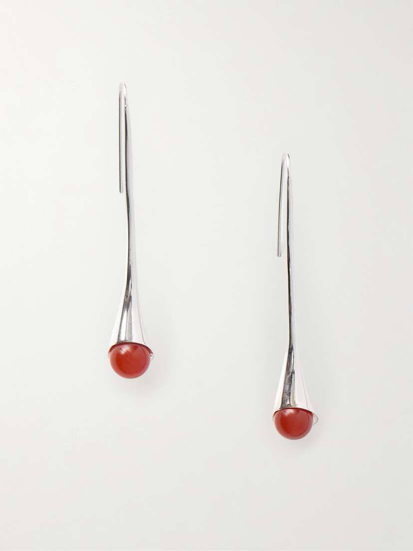 Sophie Buhai Vienna Silver And Carnelian Earrings
