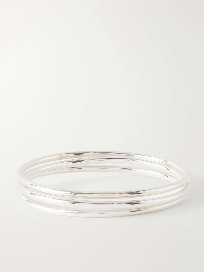 Sophie Buhai Kaya Set-of-three Silver Bangles