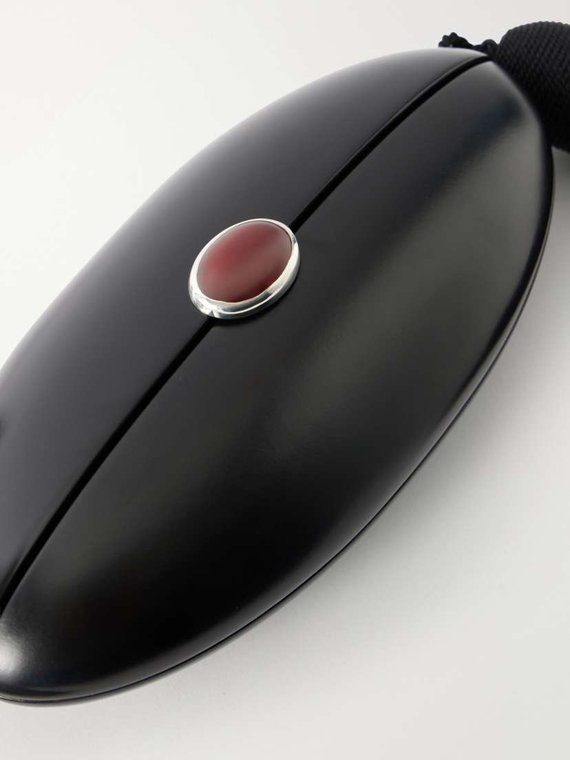 Sophie Buhai Cyclops Tasseled Silver-stone, Carnelian And Wood Clutch | Thumbnail 5