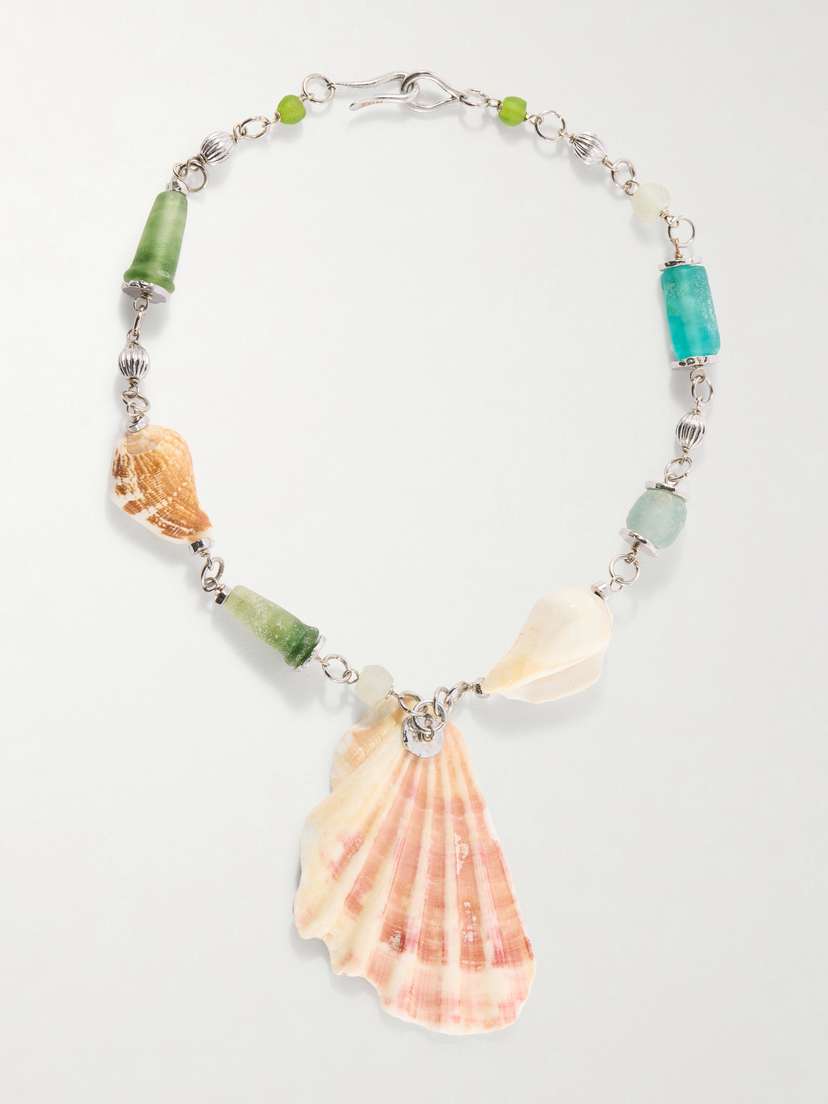 TOHUM Samsara Sterling Silver And Seashell Beaded Necklace | Thumbnail 5