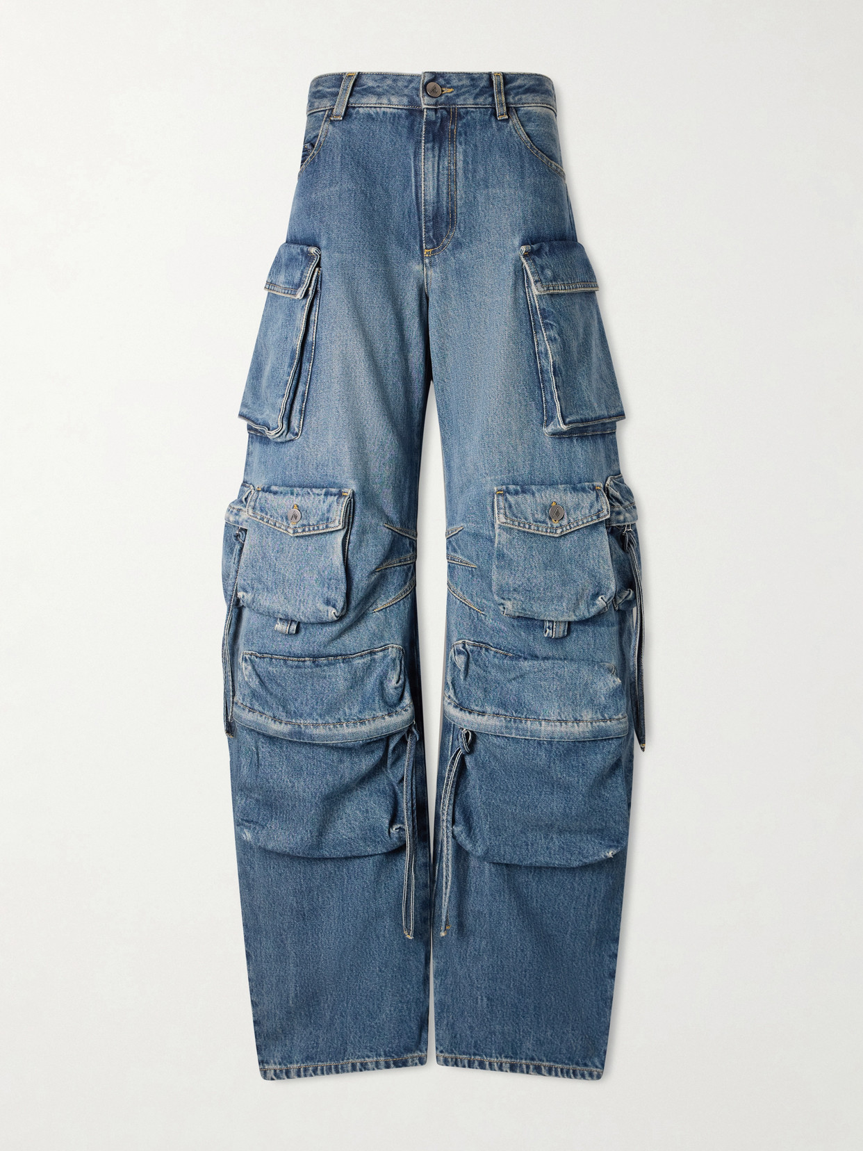 Tapered Mid-Rise Wide- Leg