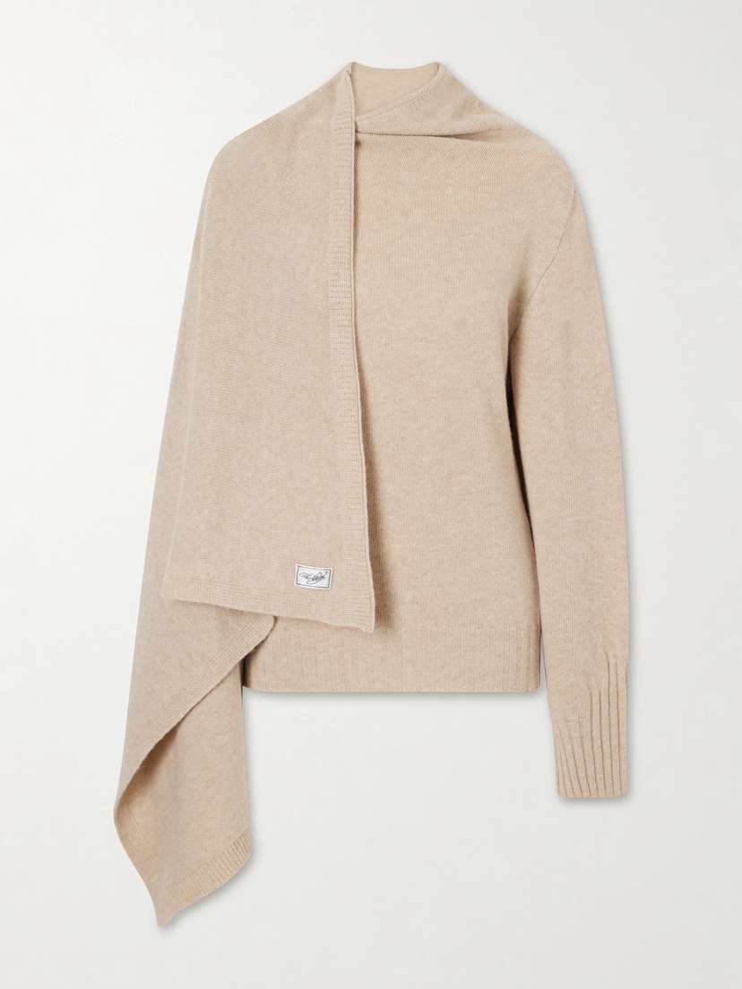 The Attico Draped Wool Sweater | Thumbnail 6 The Attico Draped Wool Sweater | Thumbnail 6