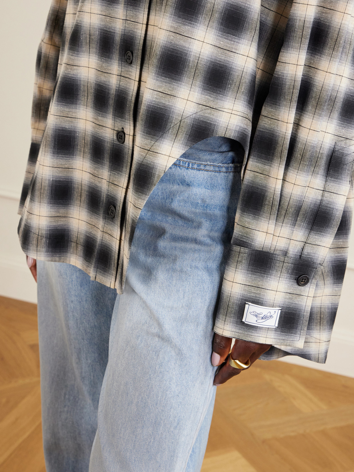 Checked Cotton-Poplin Shirt