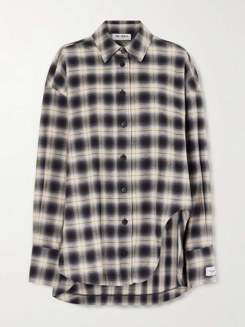The Attico Checked Cotton-poplin Shirt | Thumbnail 6 The Attico Checked Cotton-poplin Shirt | Thumbnail 6